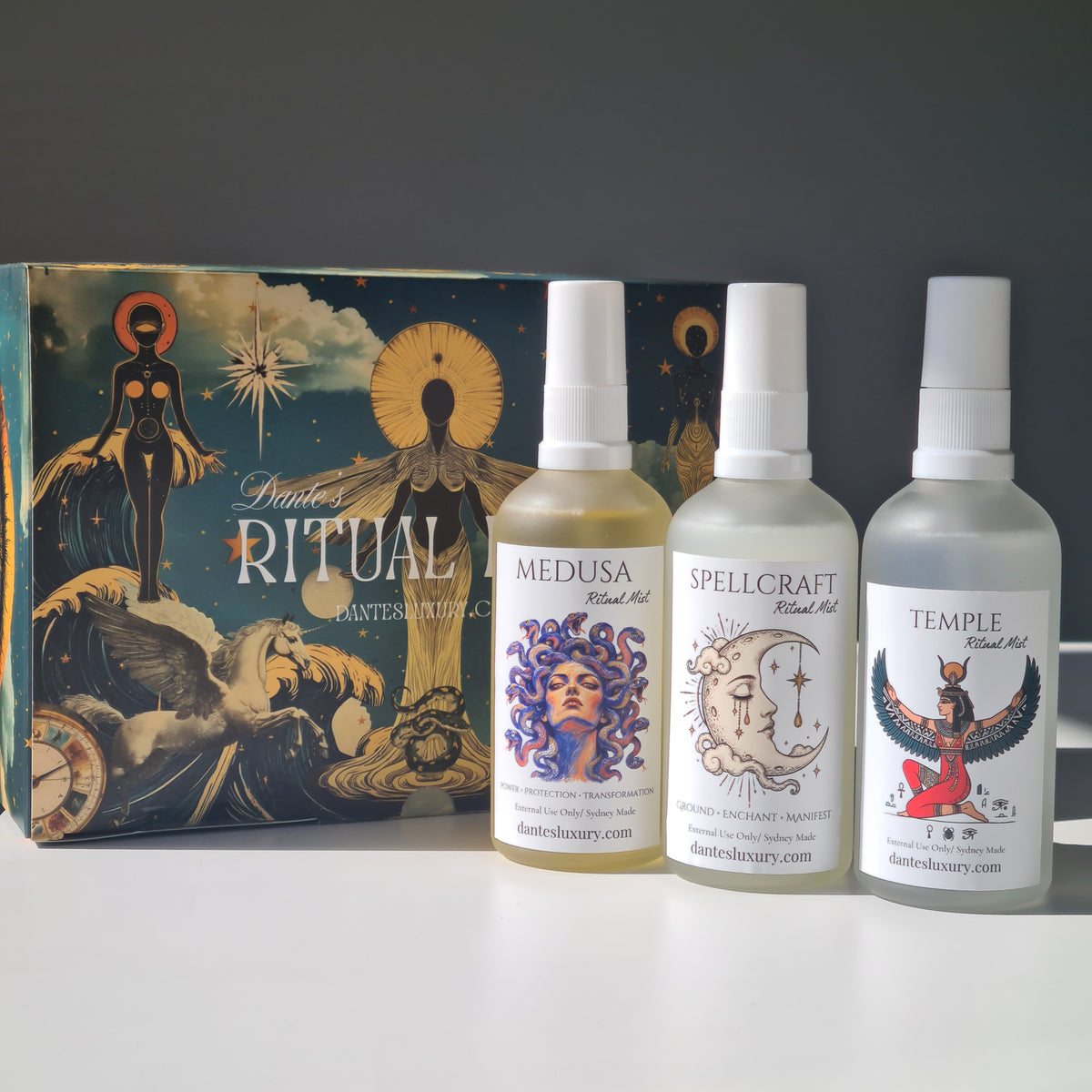 Ritual Mist Trio Pack – Medusa, Spellcraft & Temple | 3 x 90ml