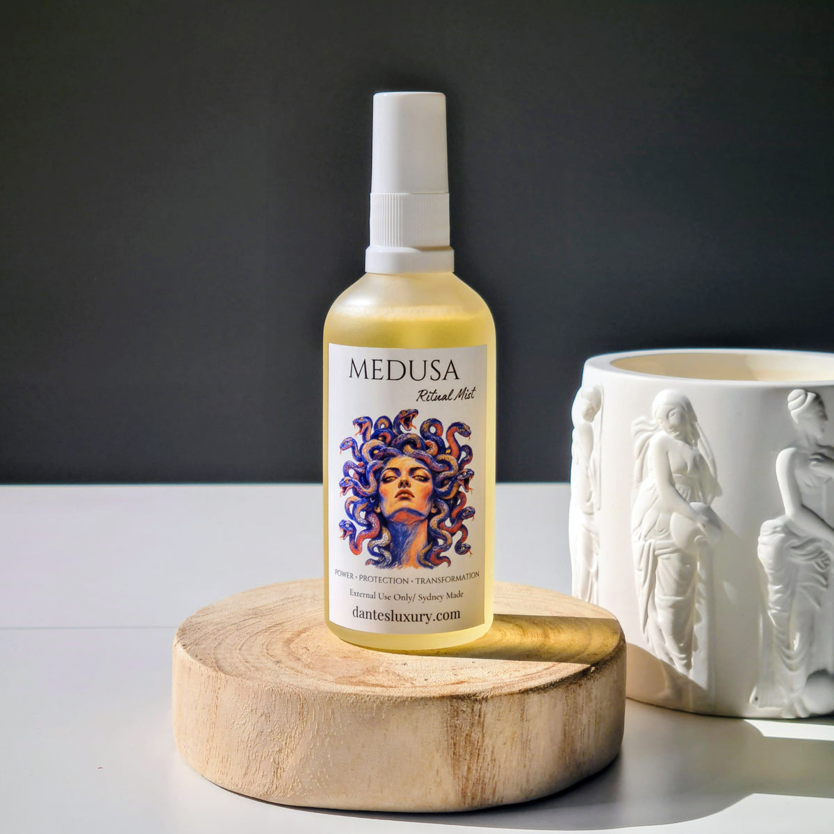 Medusa Ritual Mist – Sandalwood | Protection, Power & Transformation | 90ml
