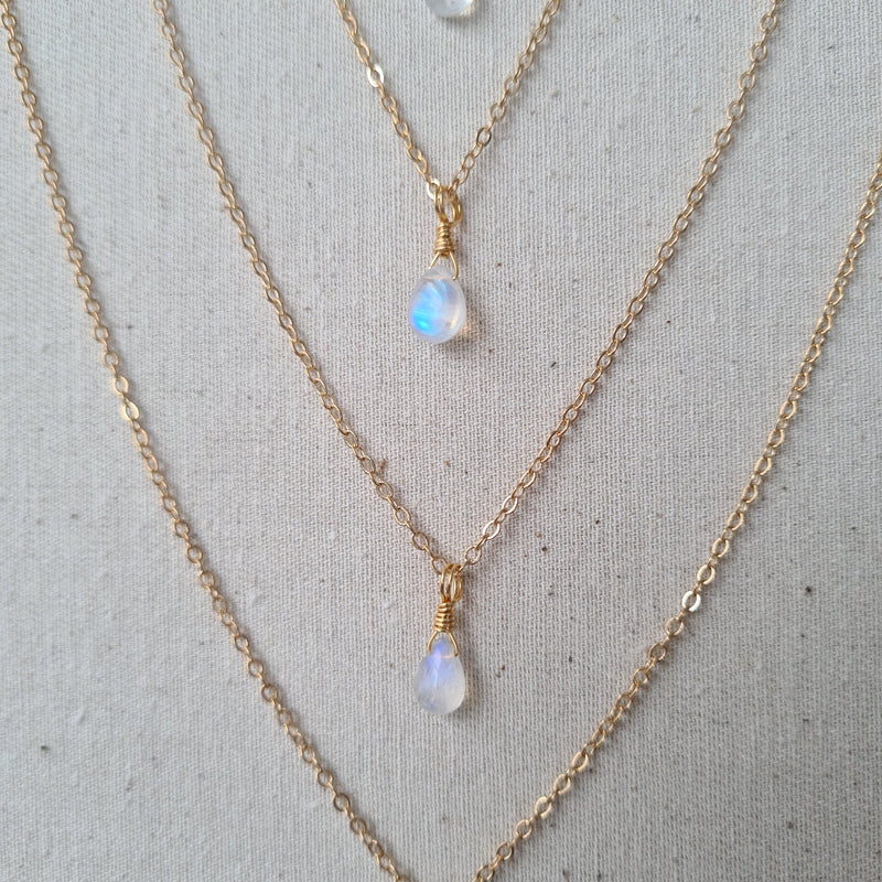 Moonstone Necklace ~ Deep Healing & Growth (Gold)
