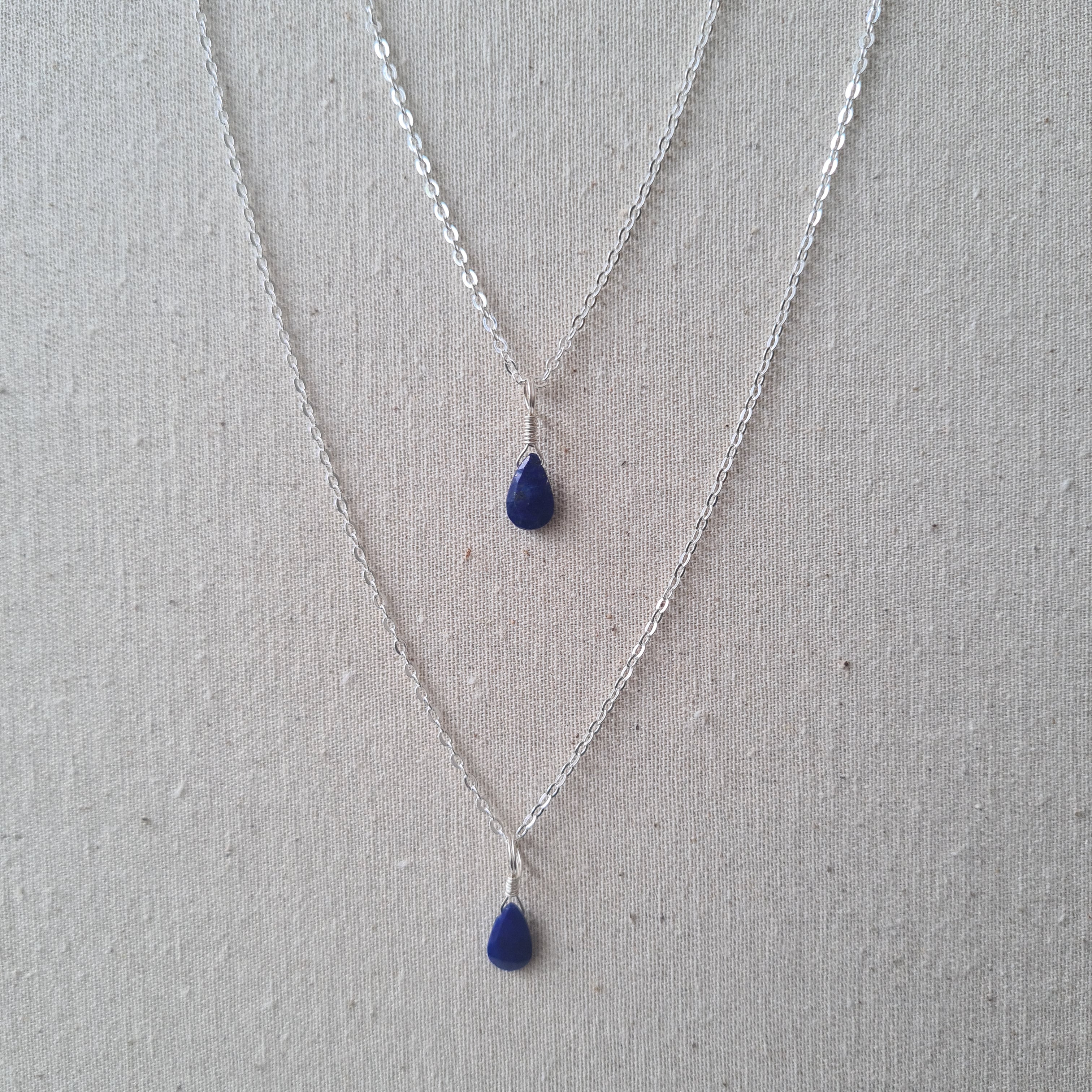 Lapis Lazuli Necklace | Peace & Self acceptance (Silver)