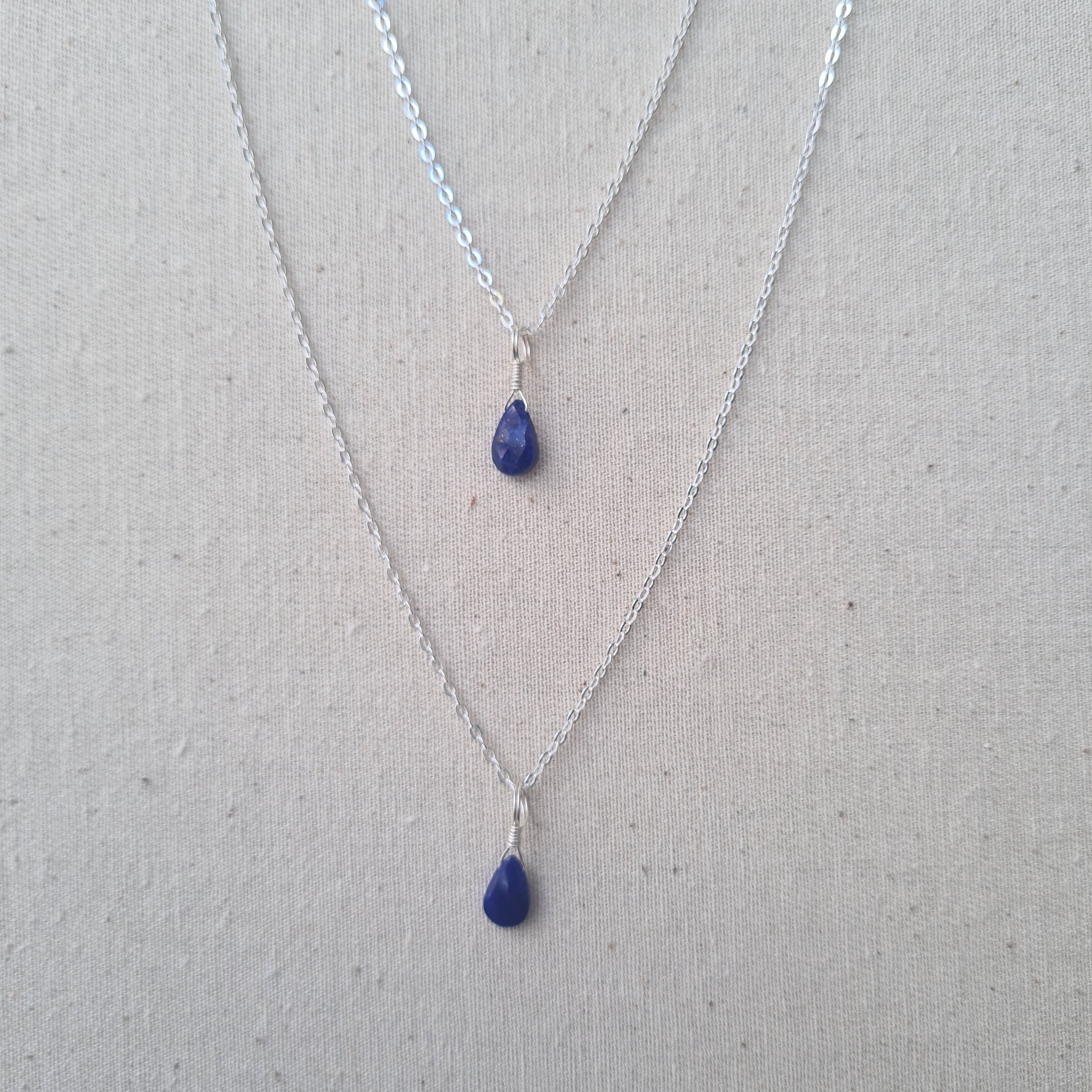 Lapis Lazuli Necklace | Peace & Self acceptance (Silver)