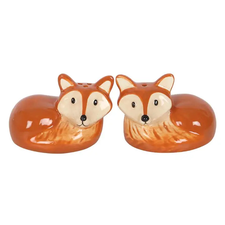 Woodland Whispers: Fox Pair | Salt & Pepper Shakers
