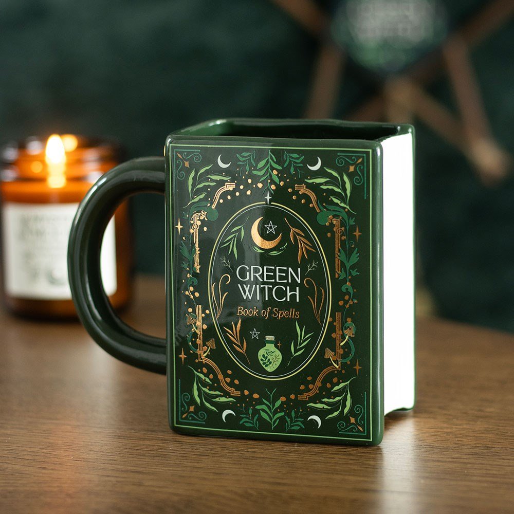 Green Witch Grimoire Mug