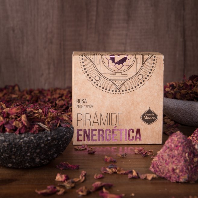 Rose 4pcs Energetic Pyramids