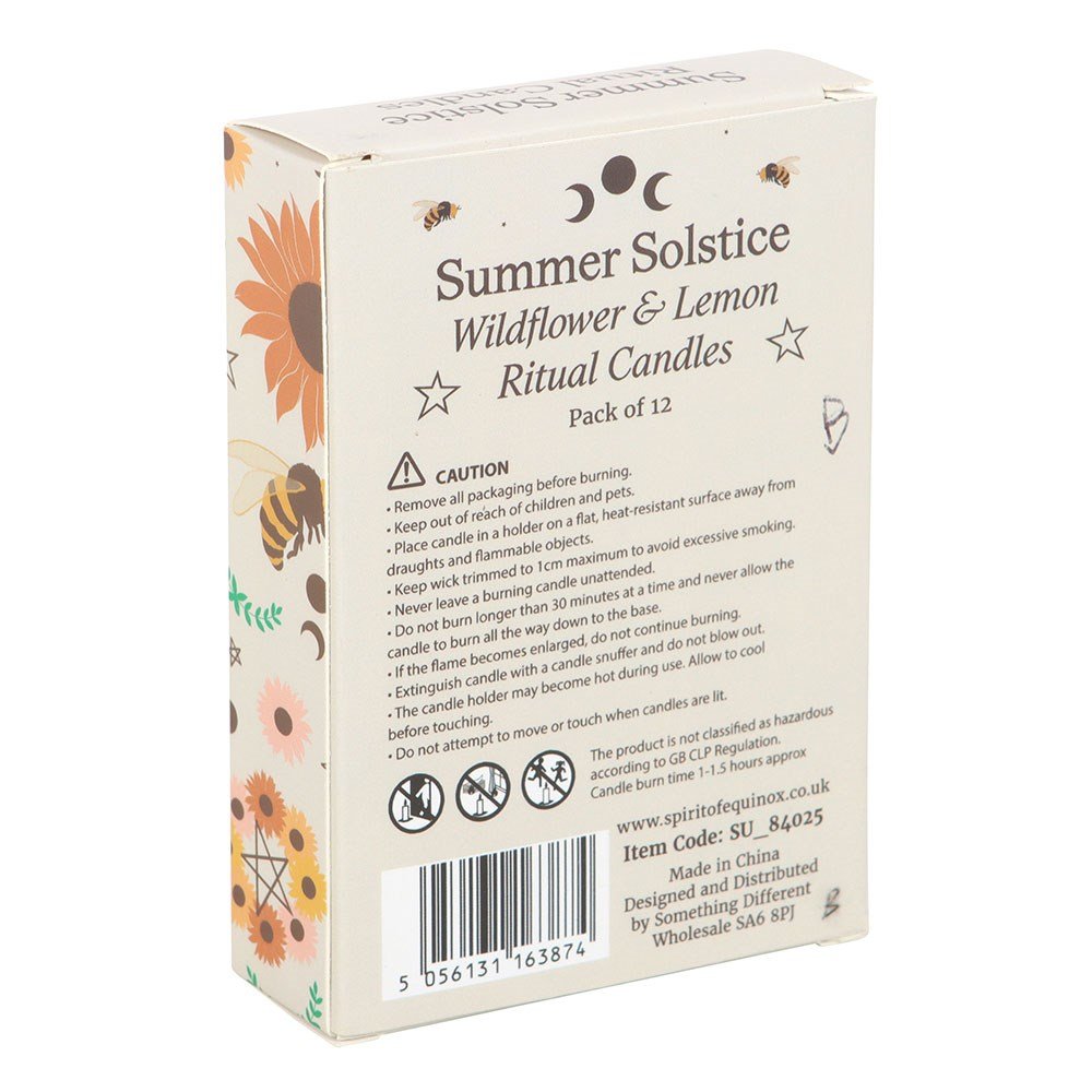 Summer Solstice | Ritual Candles | Wildflower & Lemon
