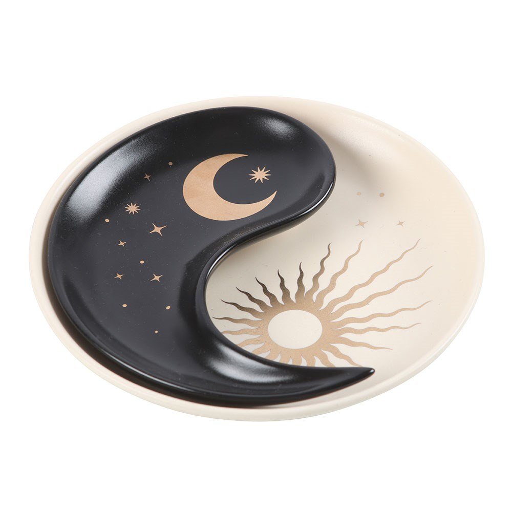 Yin Yang Stacking Ceramic Trinket Dish
