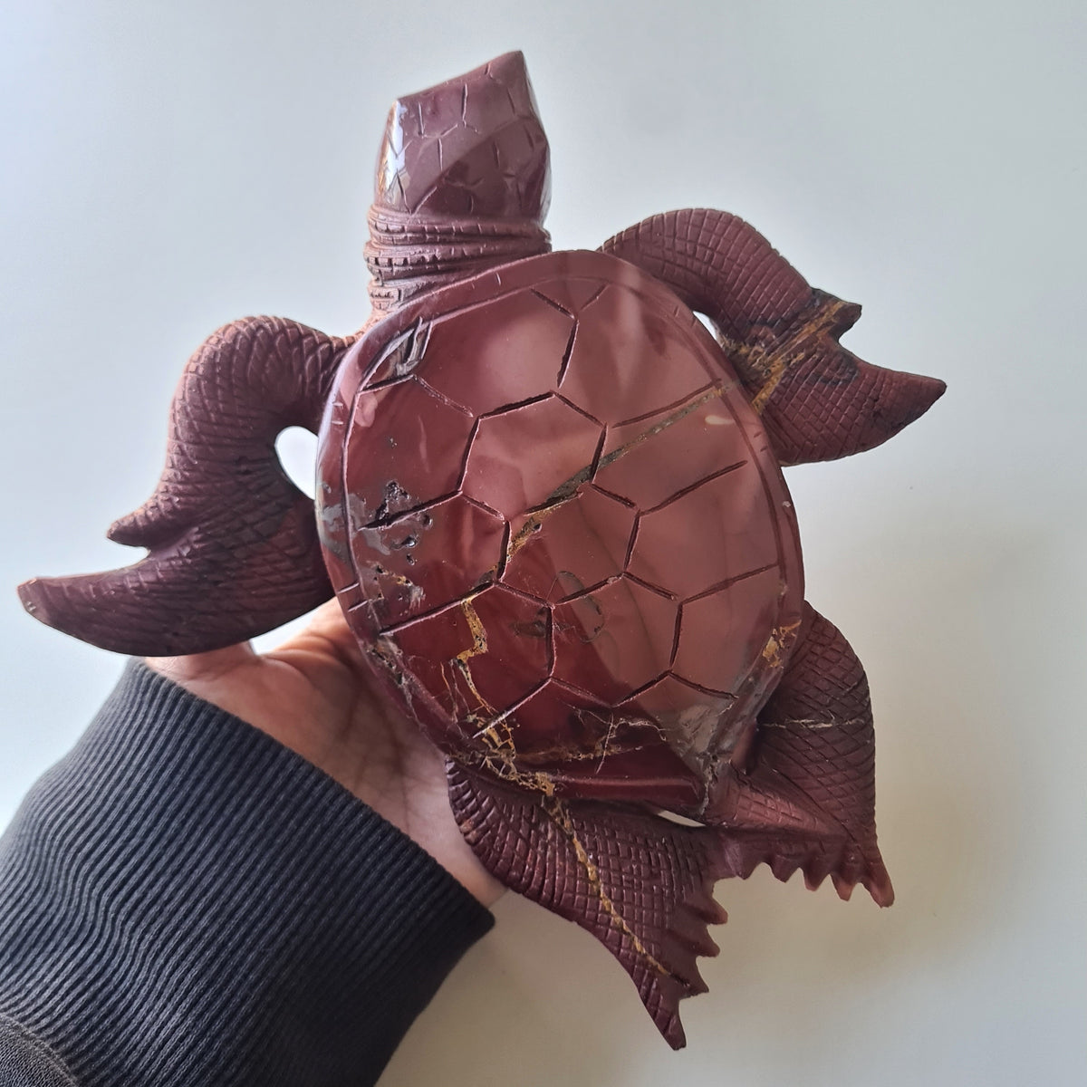 Mookaite Jasper Turtle π’ | 19 cm