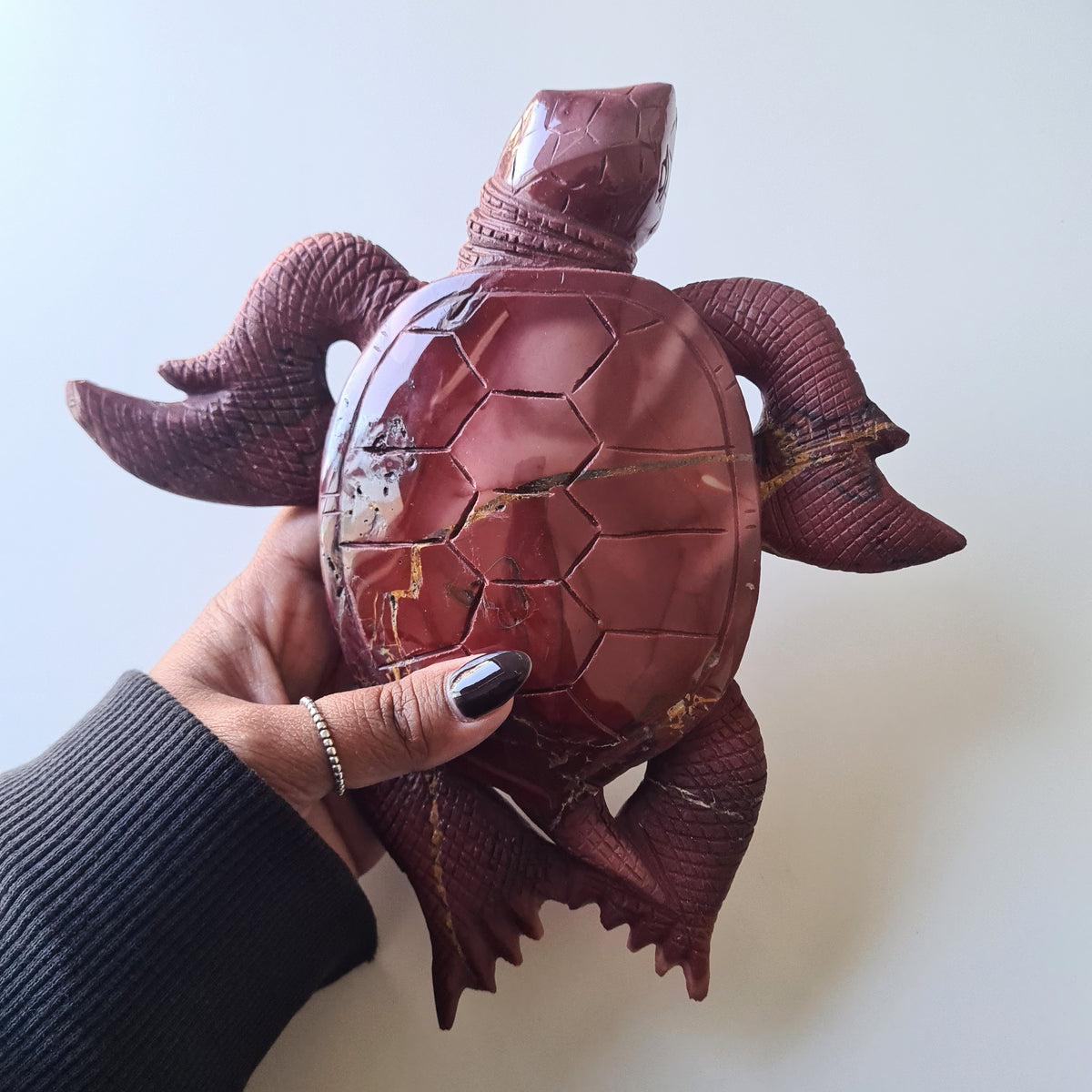 Mookaite Jasper Turtle π’ | 19 cm
