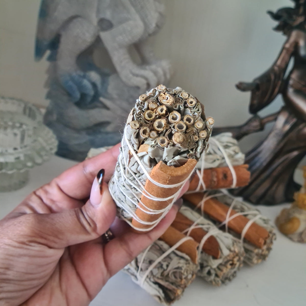 Cinnamon and Sage Smudge | Prosperity & Goodluck | 1 Piece