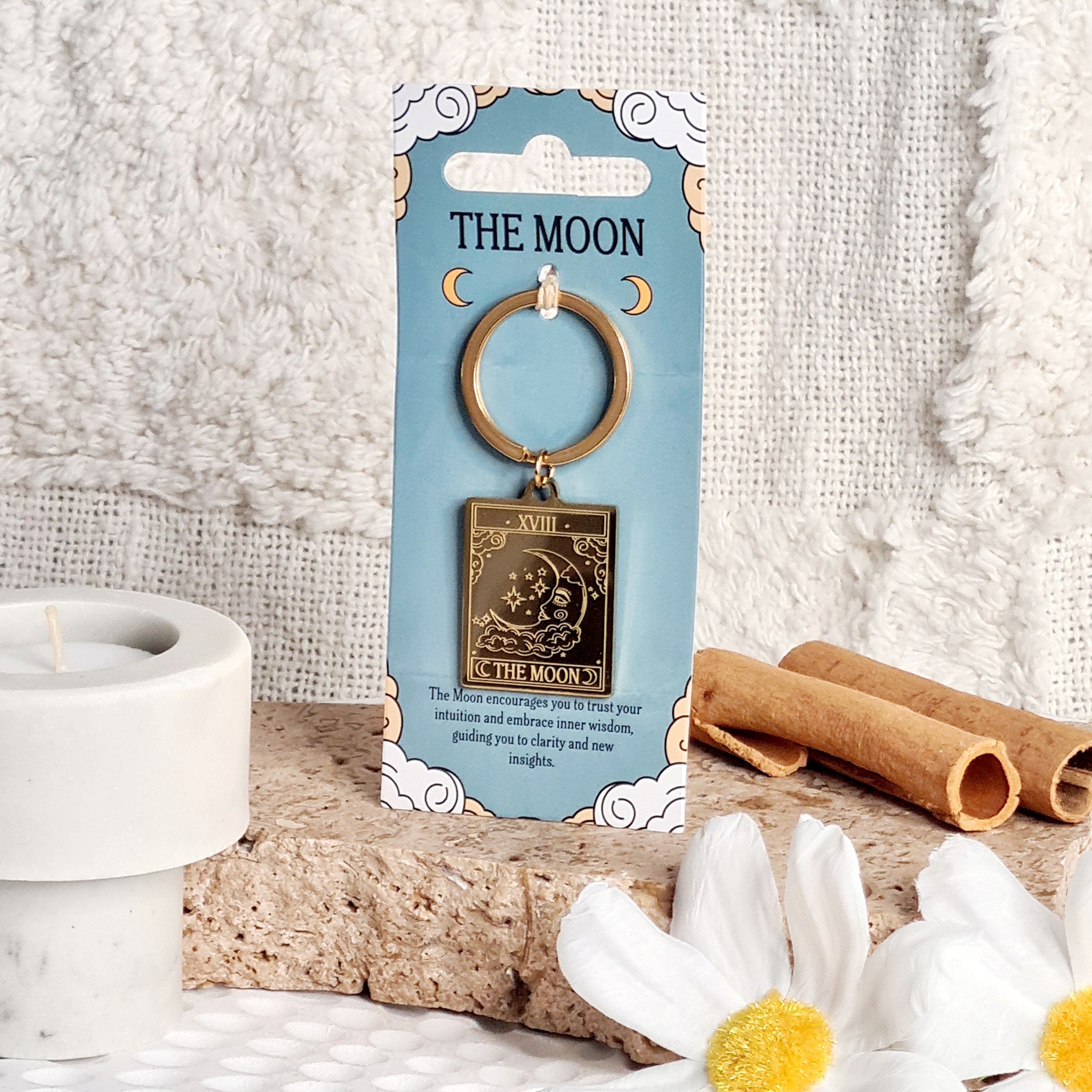 The Moon π | Tarot Key Ring