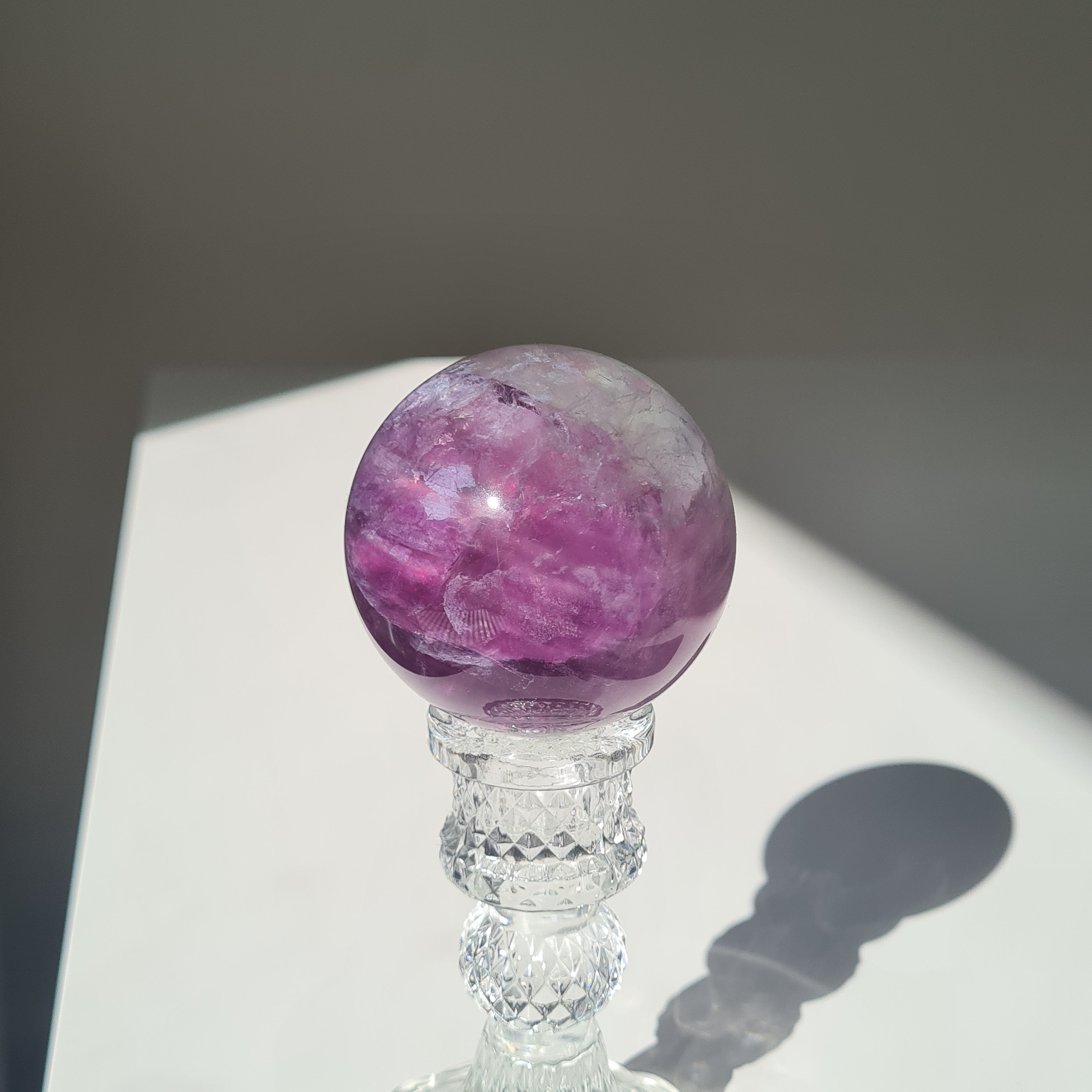 Intergalactic Fluorite with stand | G | 340 g | 5.9 cm
