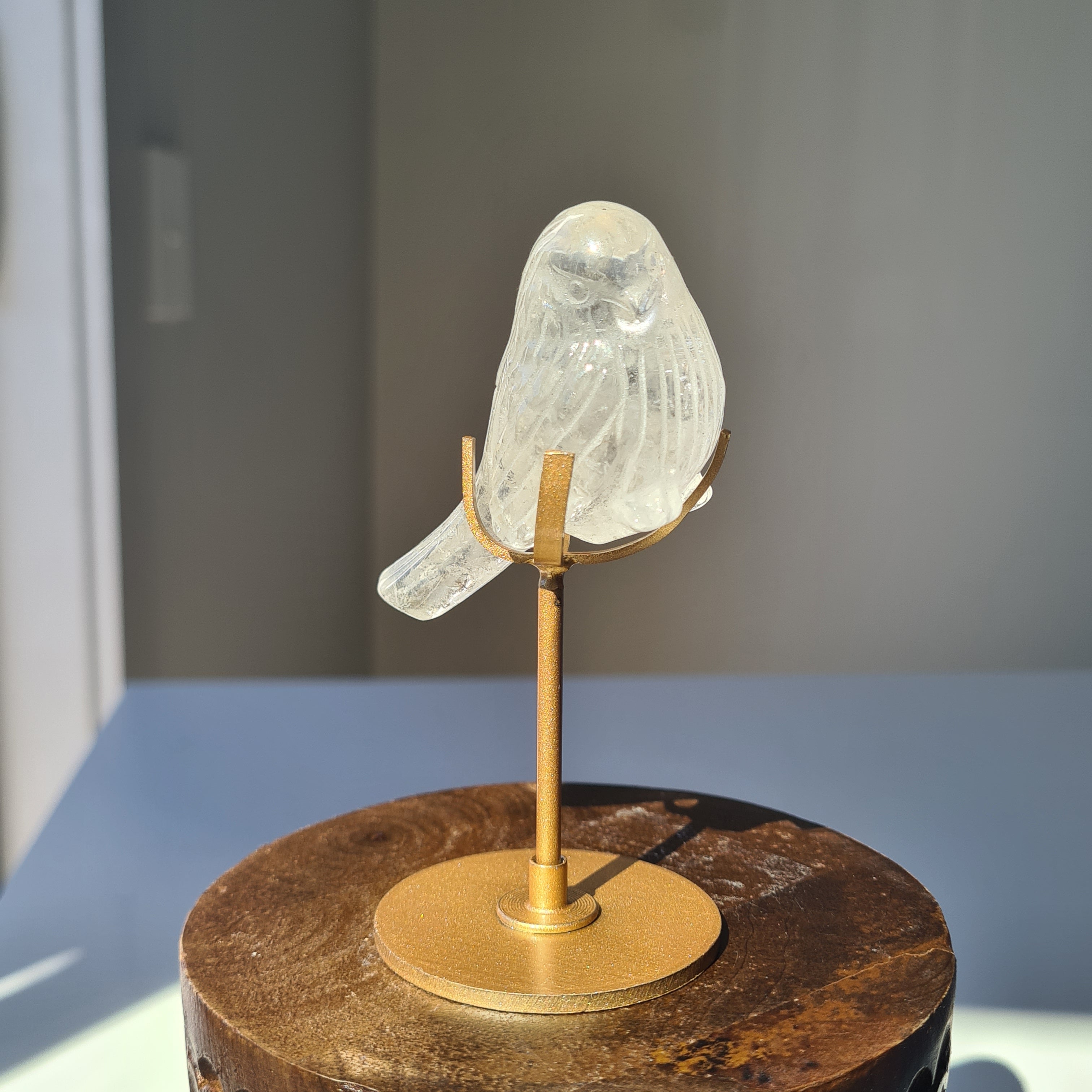 Quartz Bird π¦ On Stand | Appx 6.5 cm