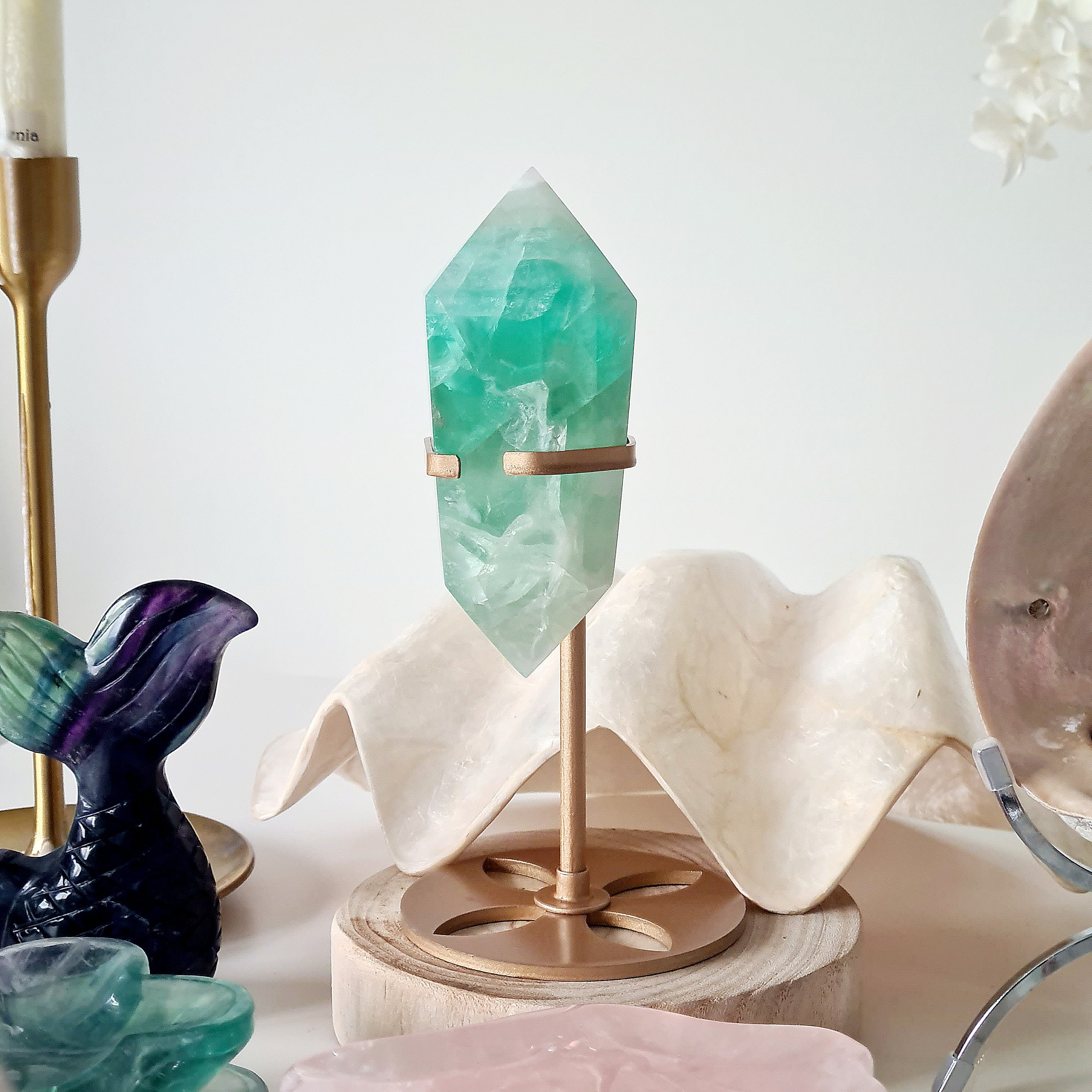 Fluorite DT with stand | B | 328 g | 10.5 cm