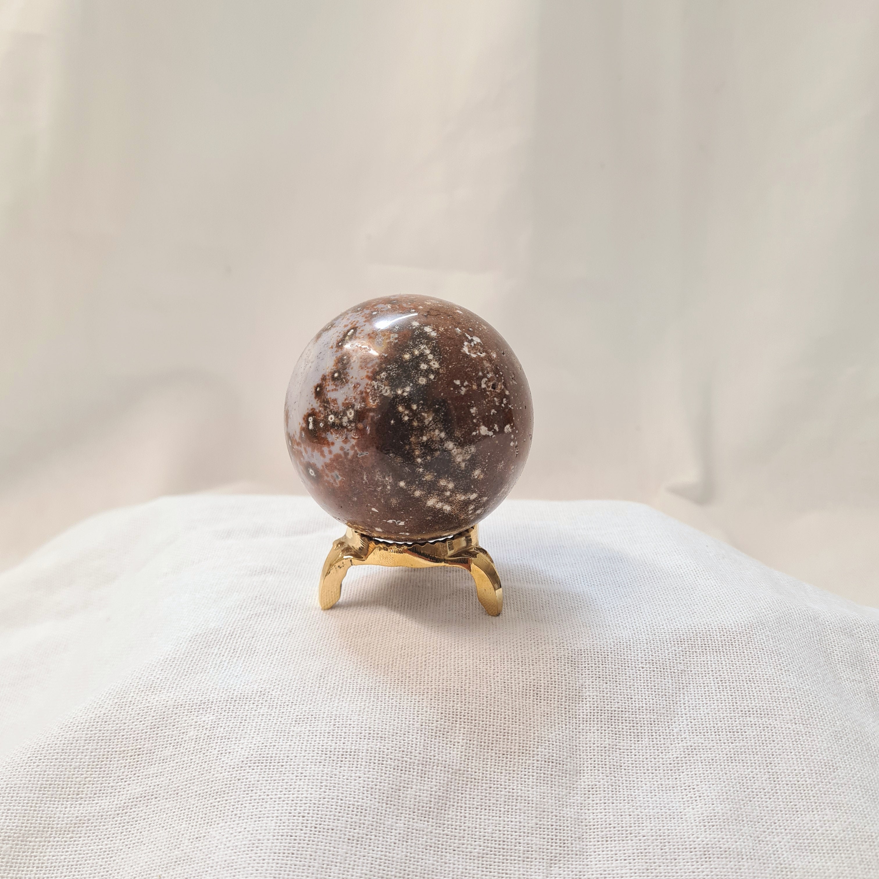 Ocean Jasper Sphere With Stand | C