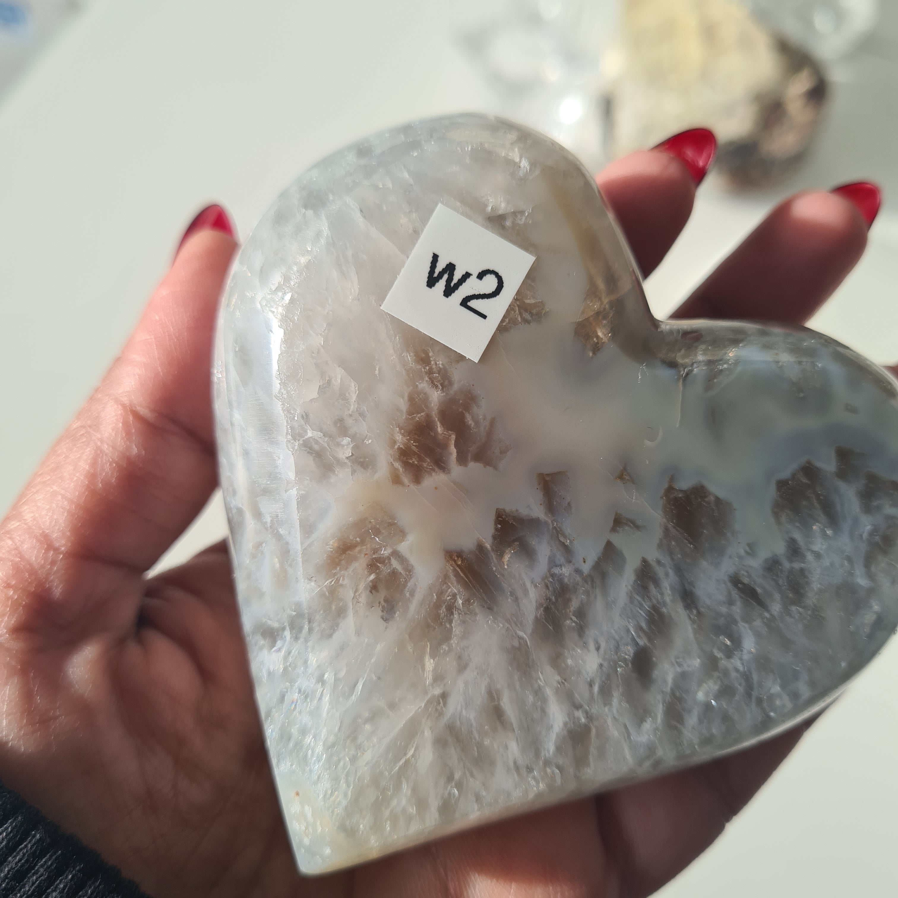 Druzy Agate Heart