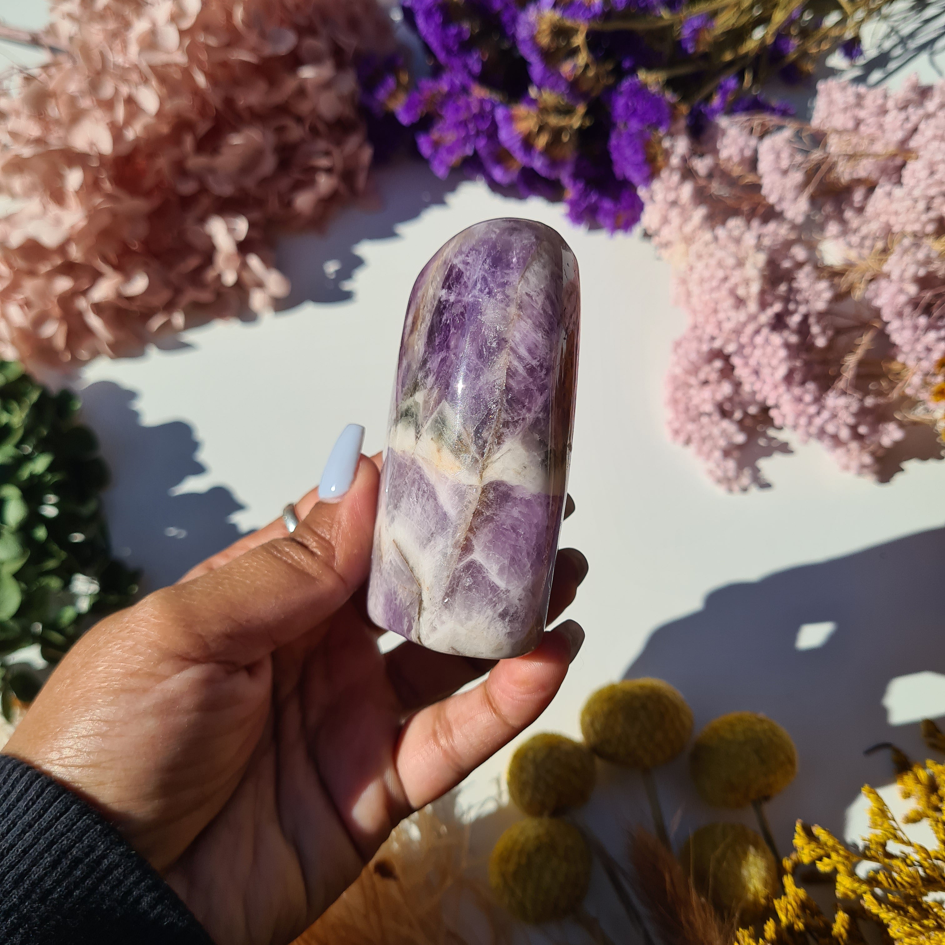 Chevron Amethyst Free Form | 226 g