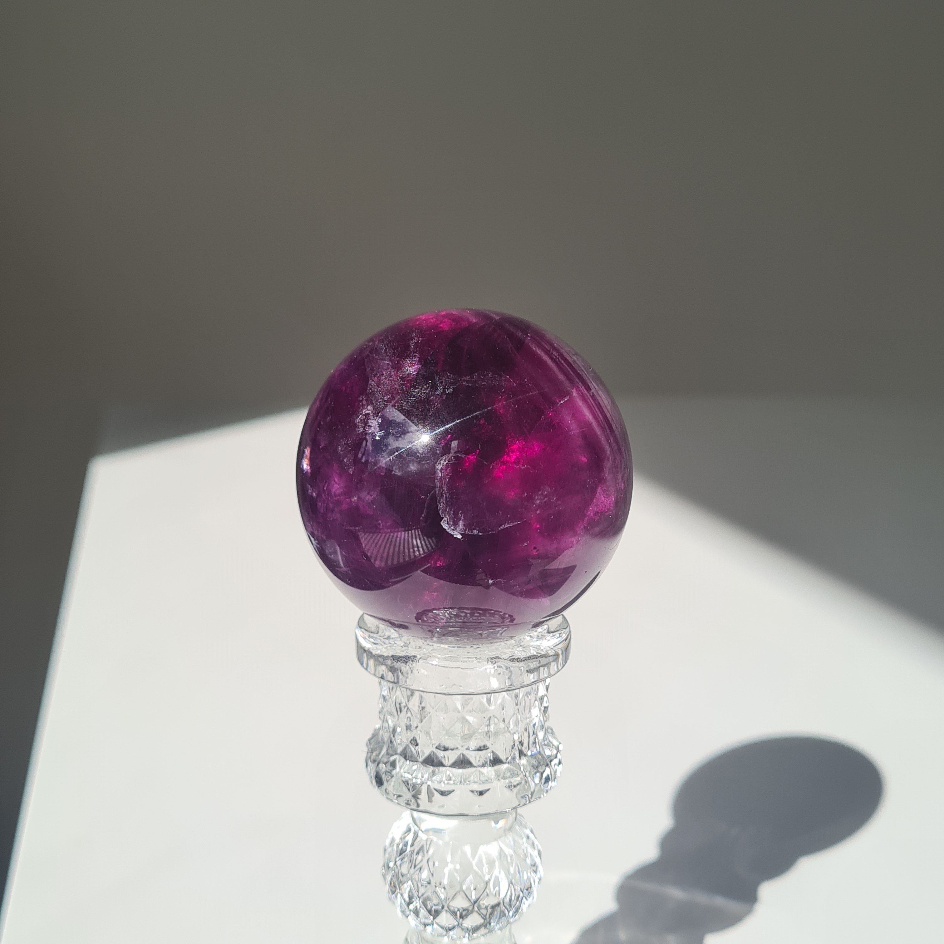 Intergalactic Fluorite with stand | C | 267 g | 5.4 cm