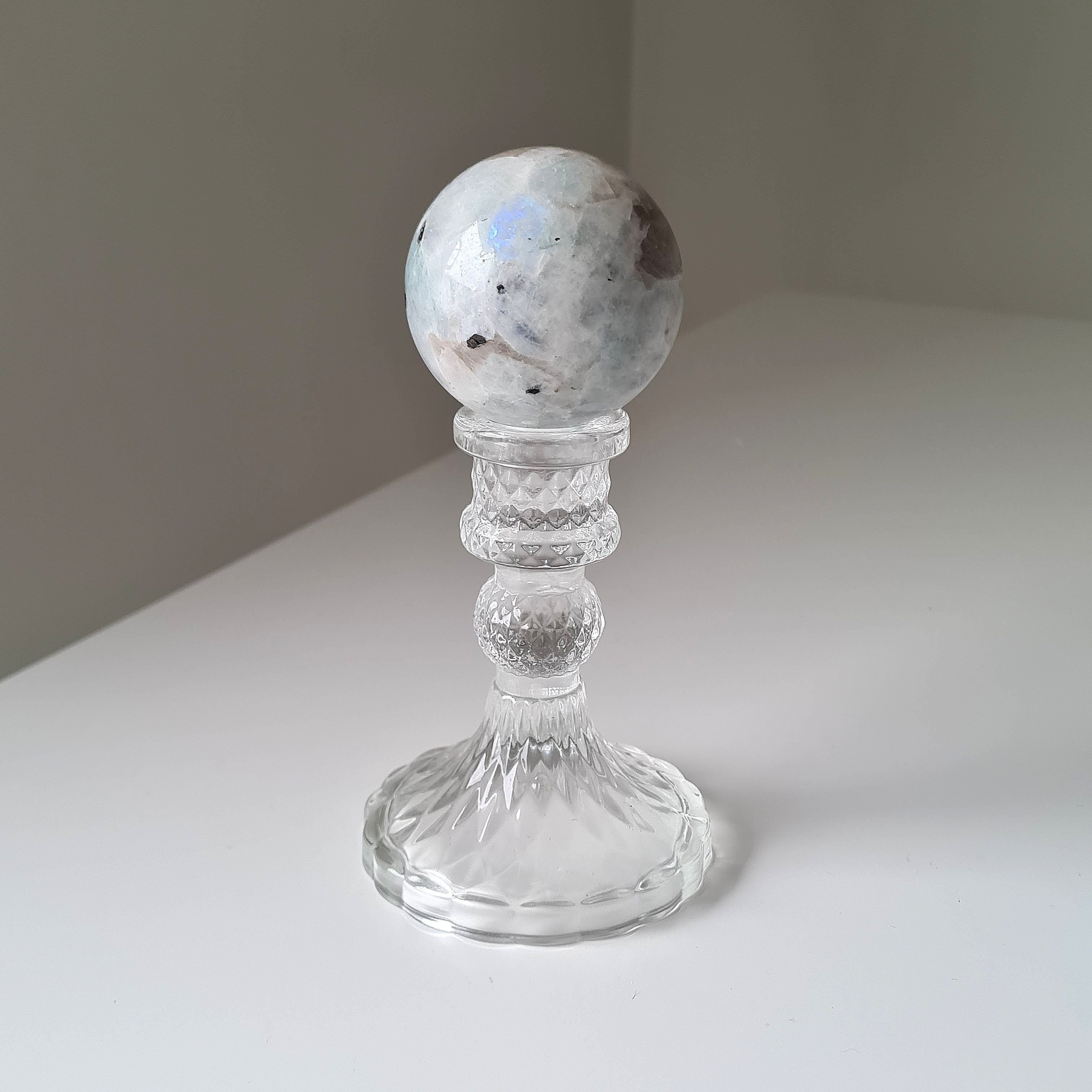 Moonstone π Sphere with stand | A | 5.4 cm Sphere