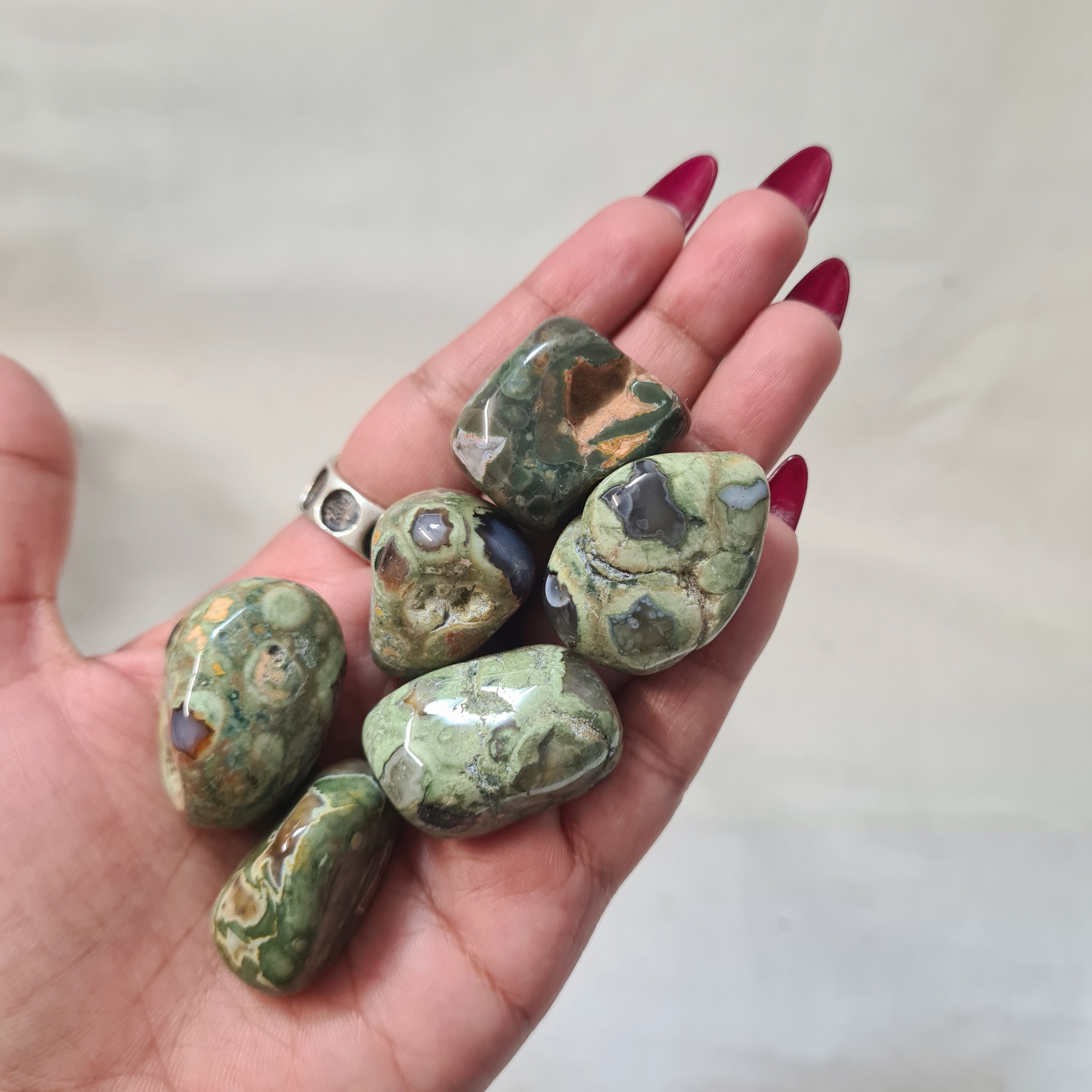 Rainforest Jasper Tumble | 1 Piece | 2 cm