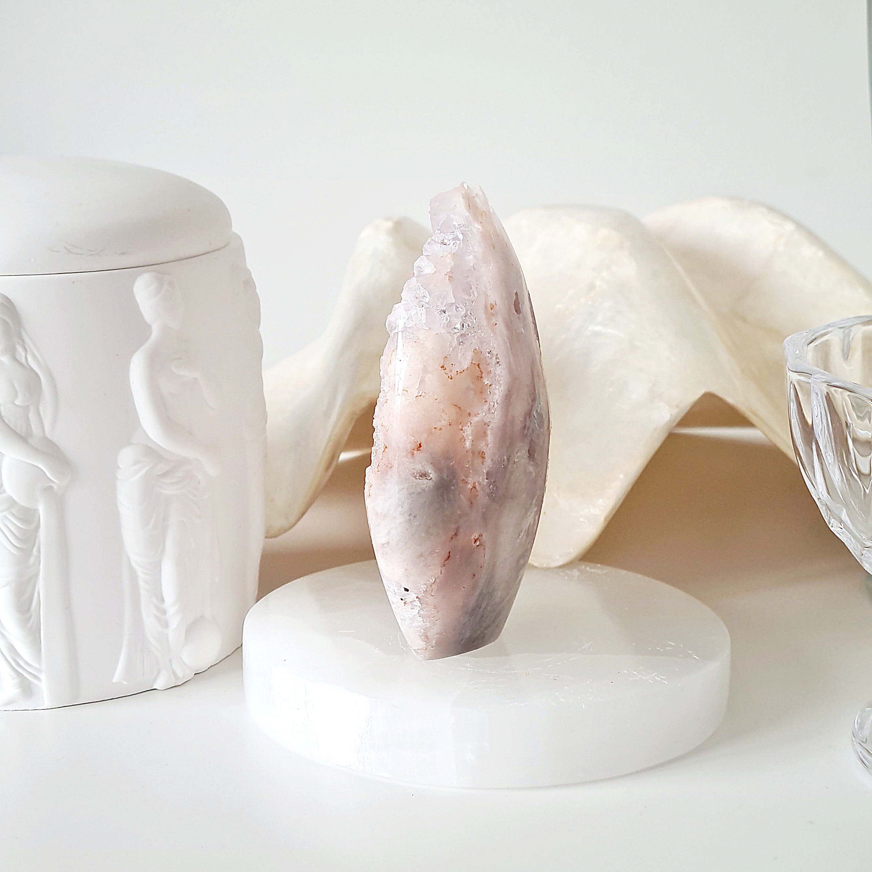 Flower Agate Pink Amethyst | C | 203 g