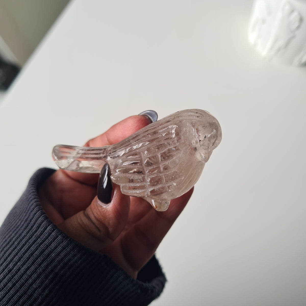 Clear quartz Crystal Bird