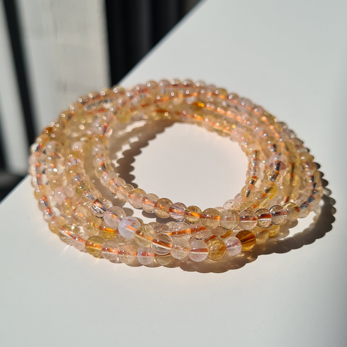 Citrine Crystal Beaded Bracelet | 1 Piece
