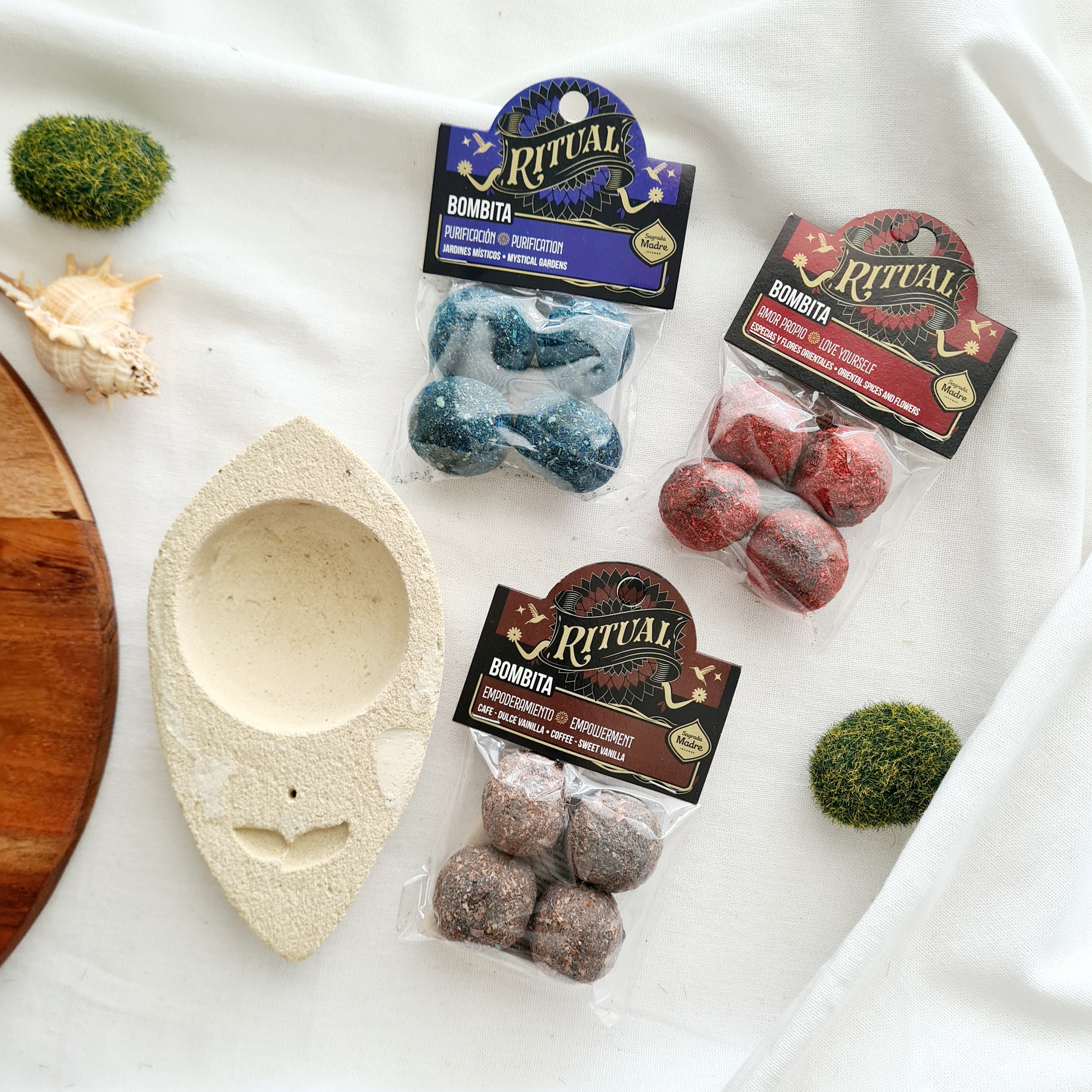 The Empowerment Intention kit | 3 Pack Of Bombitas & Burner