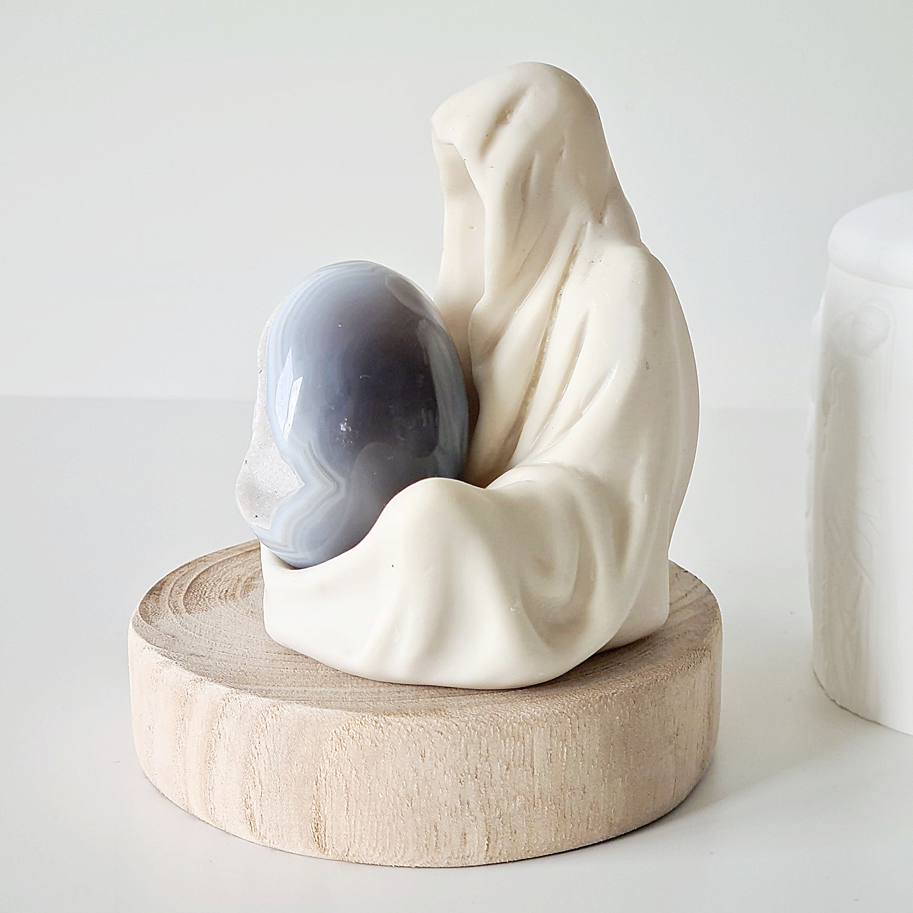 Gate Keeper with druzzy Agate egg