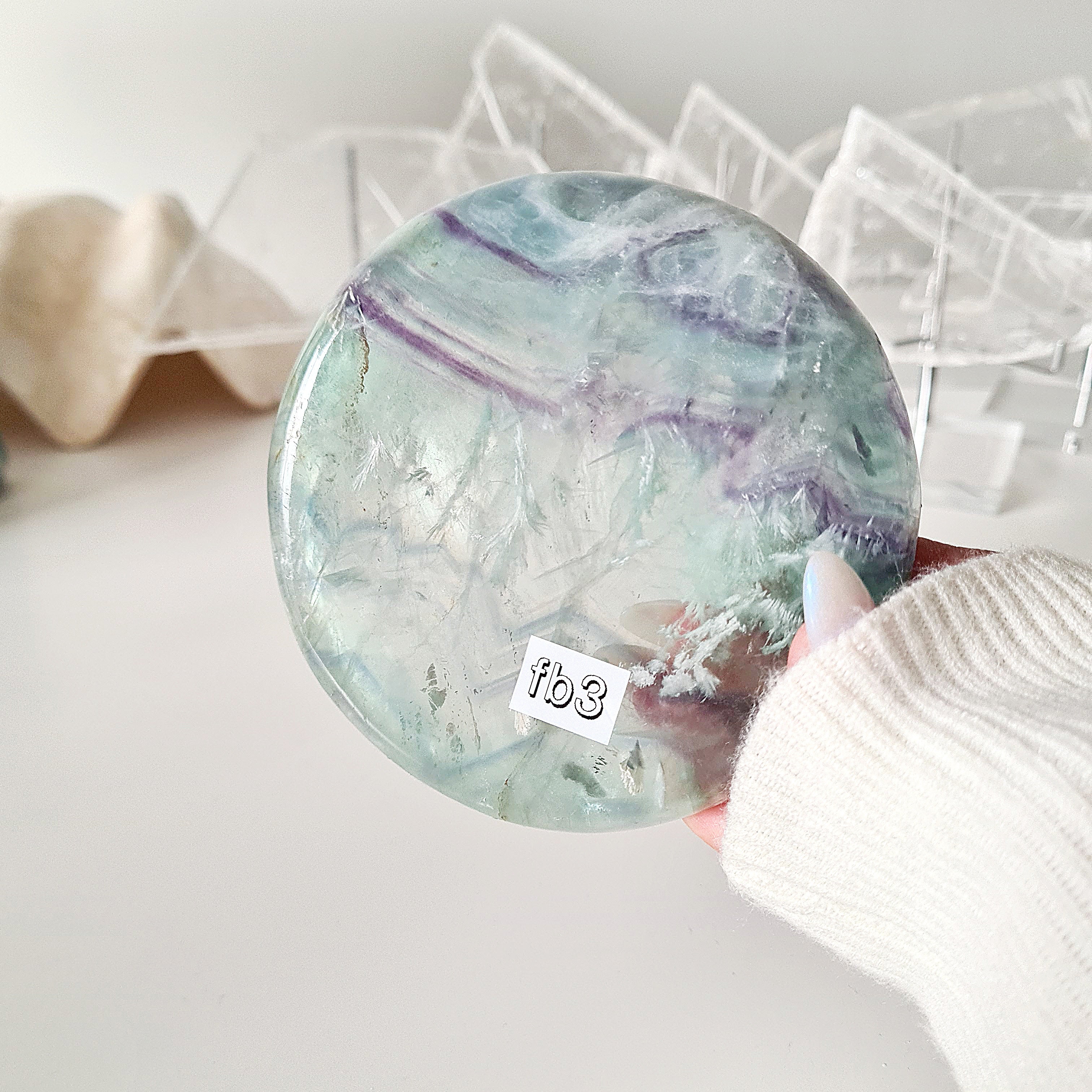 Feather Fluorite Crystal Bowl | fb3 | 242 g