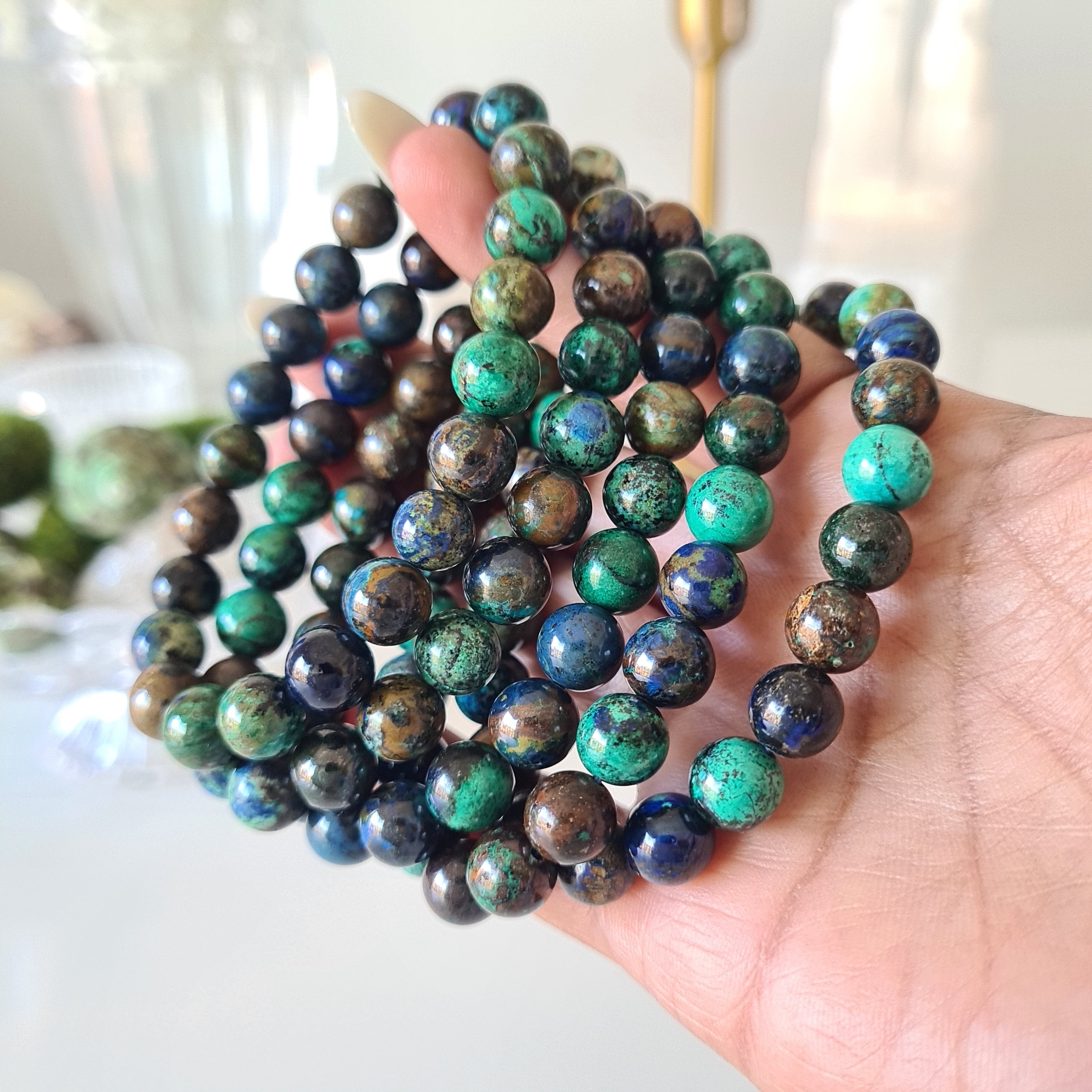 Chrysocolla + Azurite + Malachite Bracelet | 1 Piece