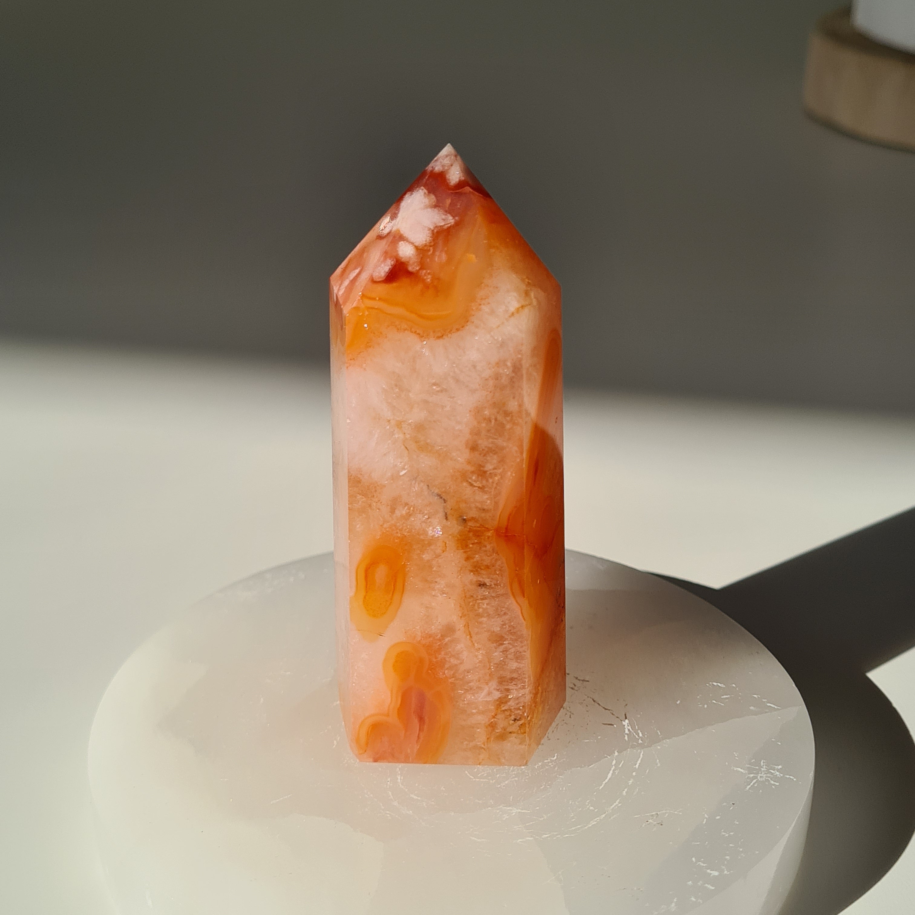 Flower Agate Point | E | 8.1 cm tall