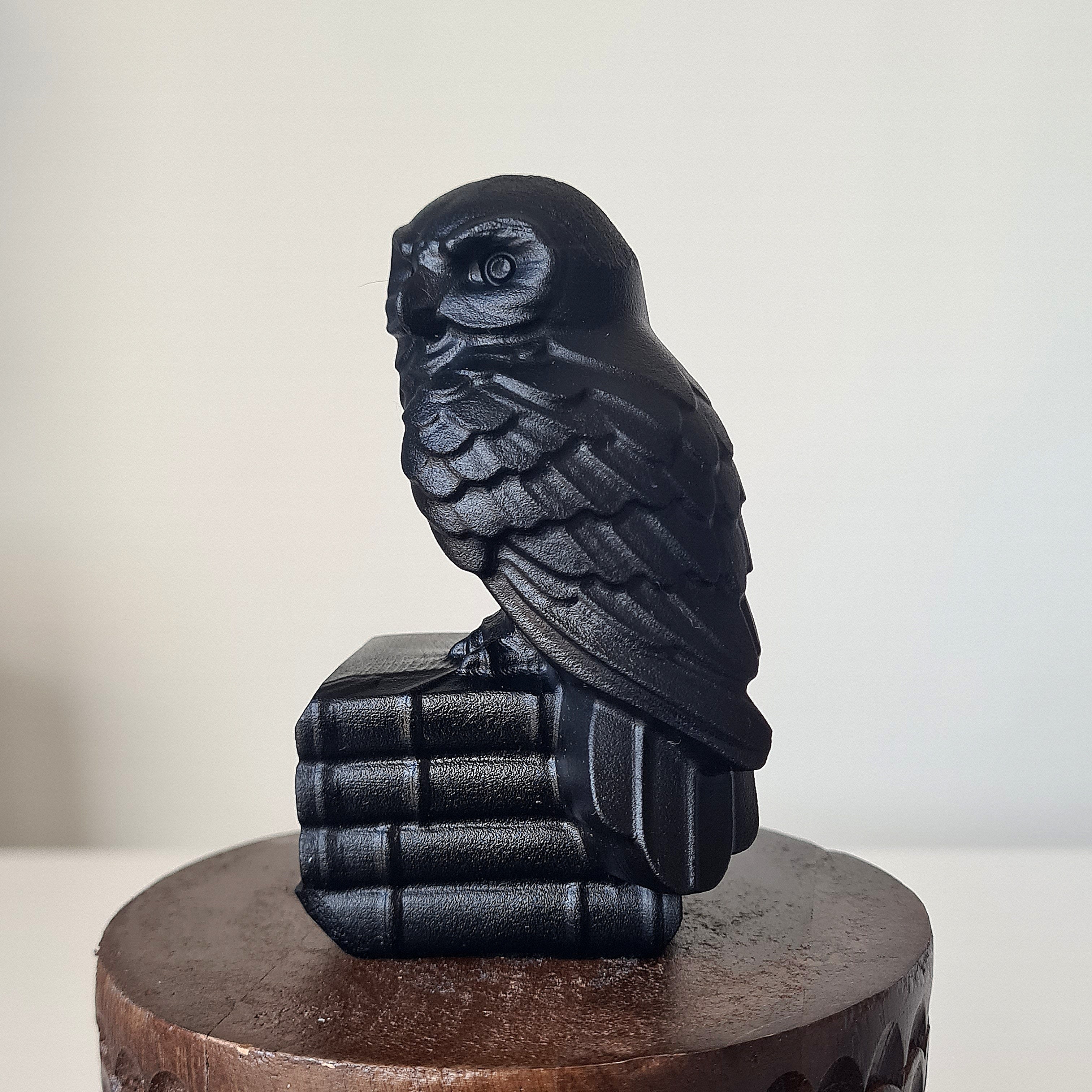 Black Obsidian Wisdom Owl