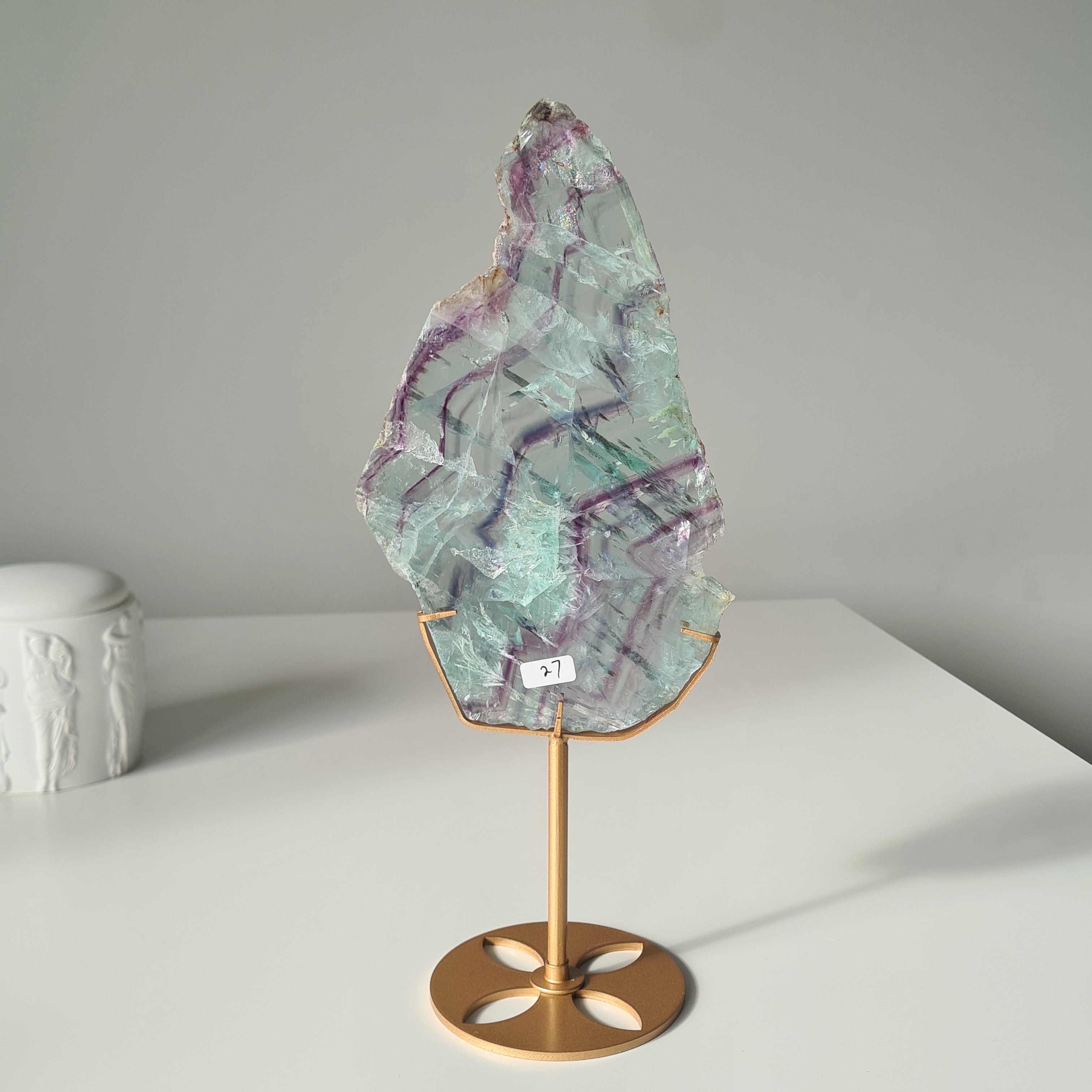 Fluorite Dream Portal On Custom Stand | 33 cm tall with stand