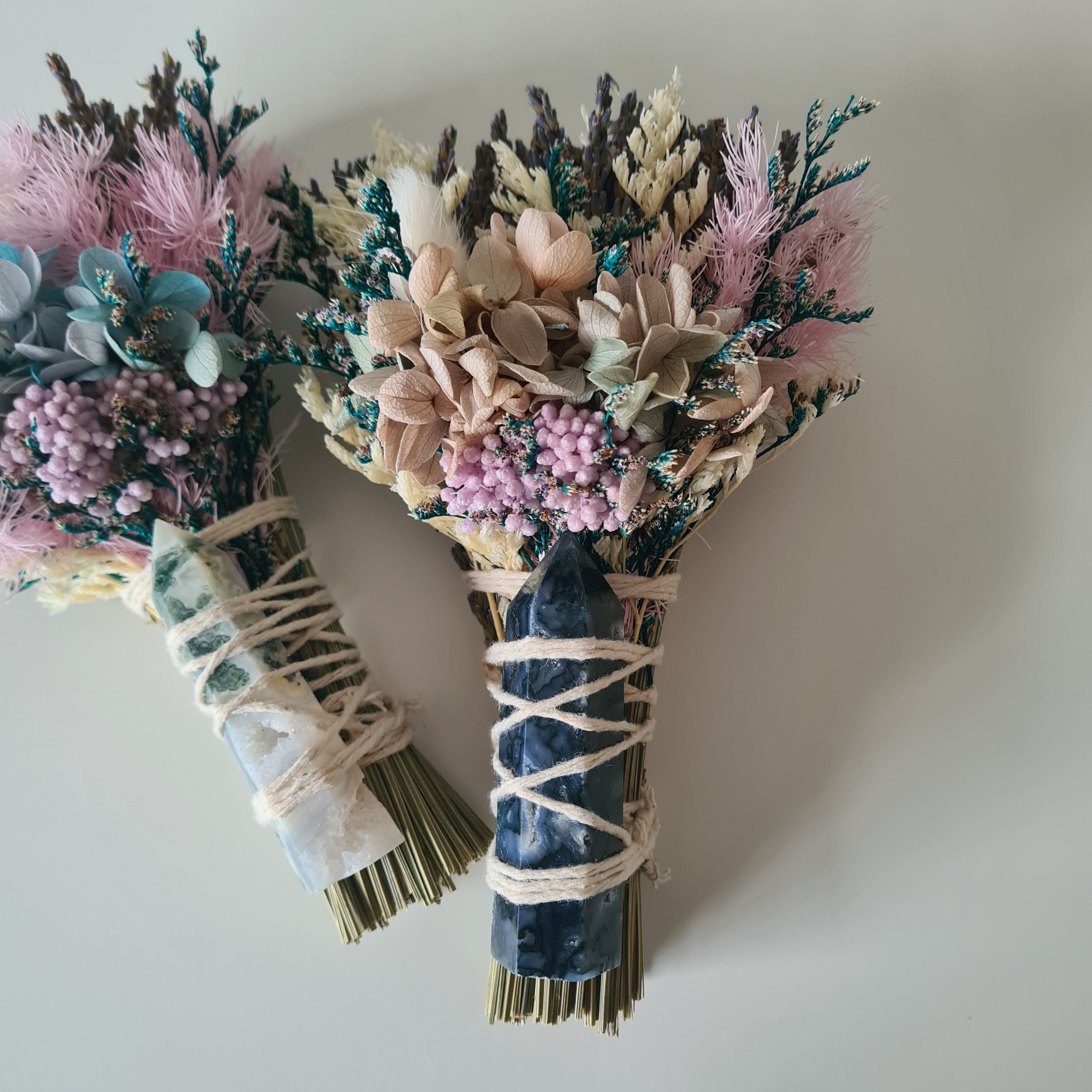 Calmness | Moss Agate Flower Wand | 1 Piece