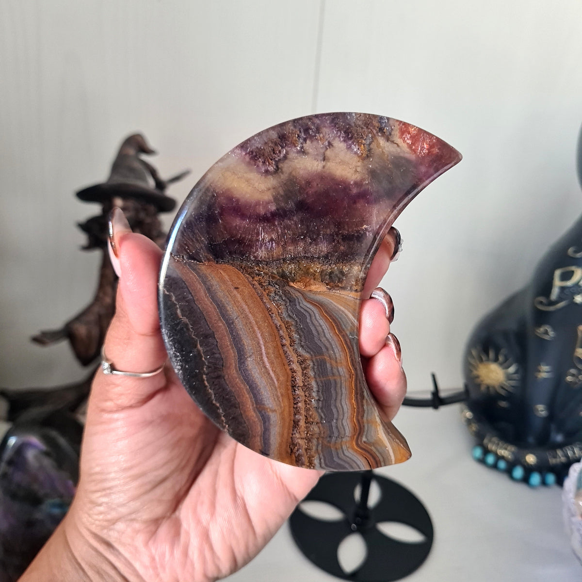 Banded Fluorite | Dark & Moody