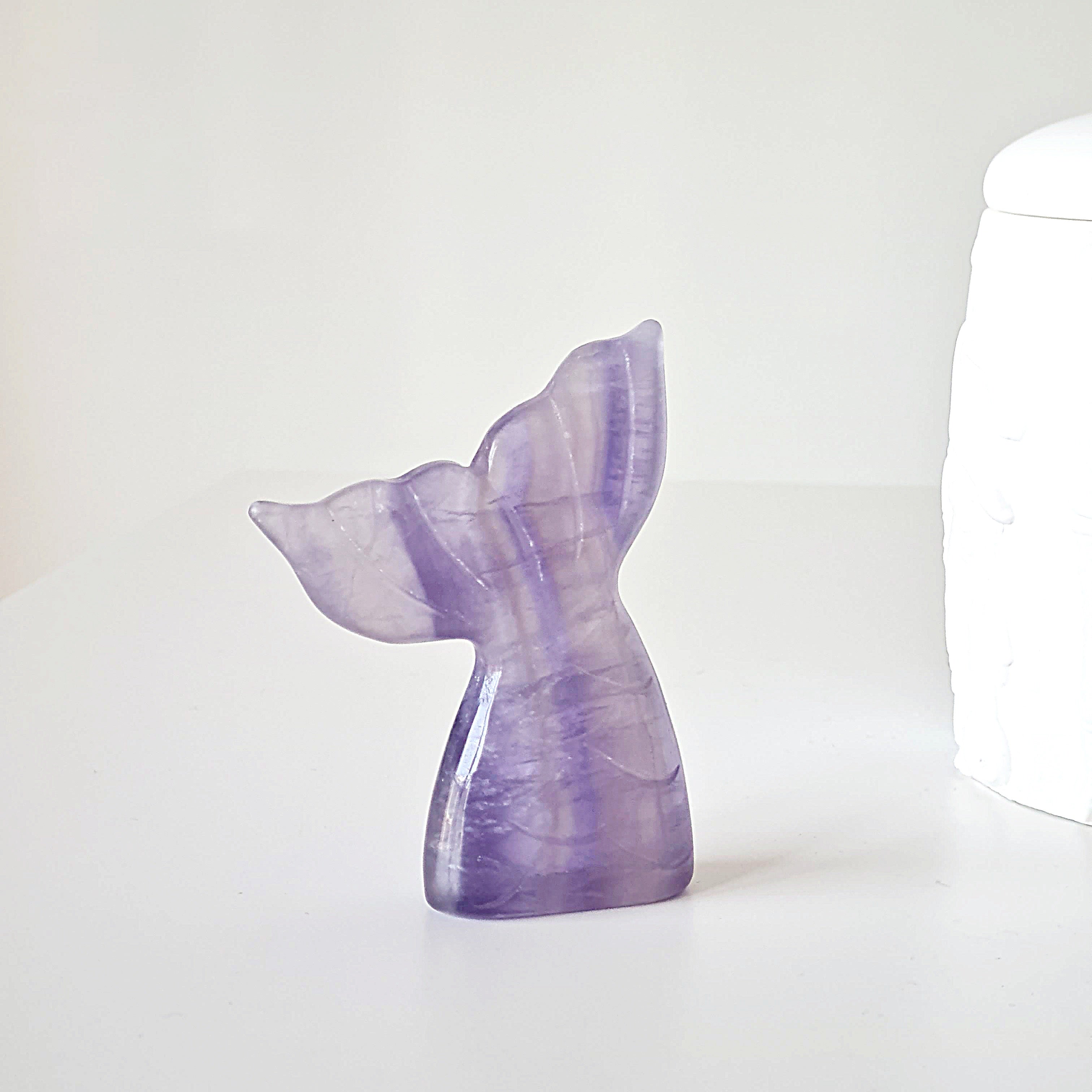 Lilac Fluorite Mermaid Tail | F