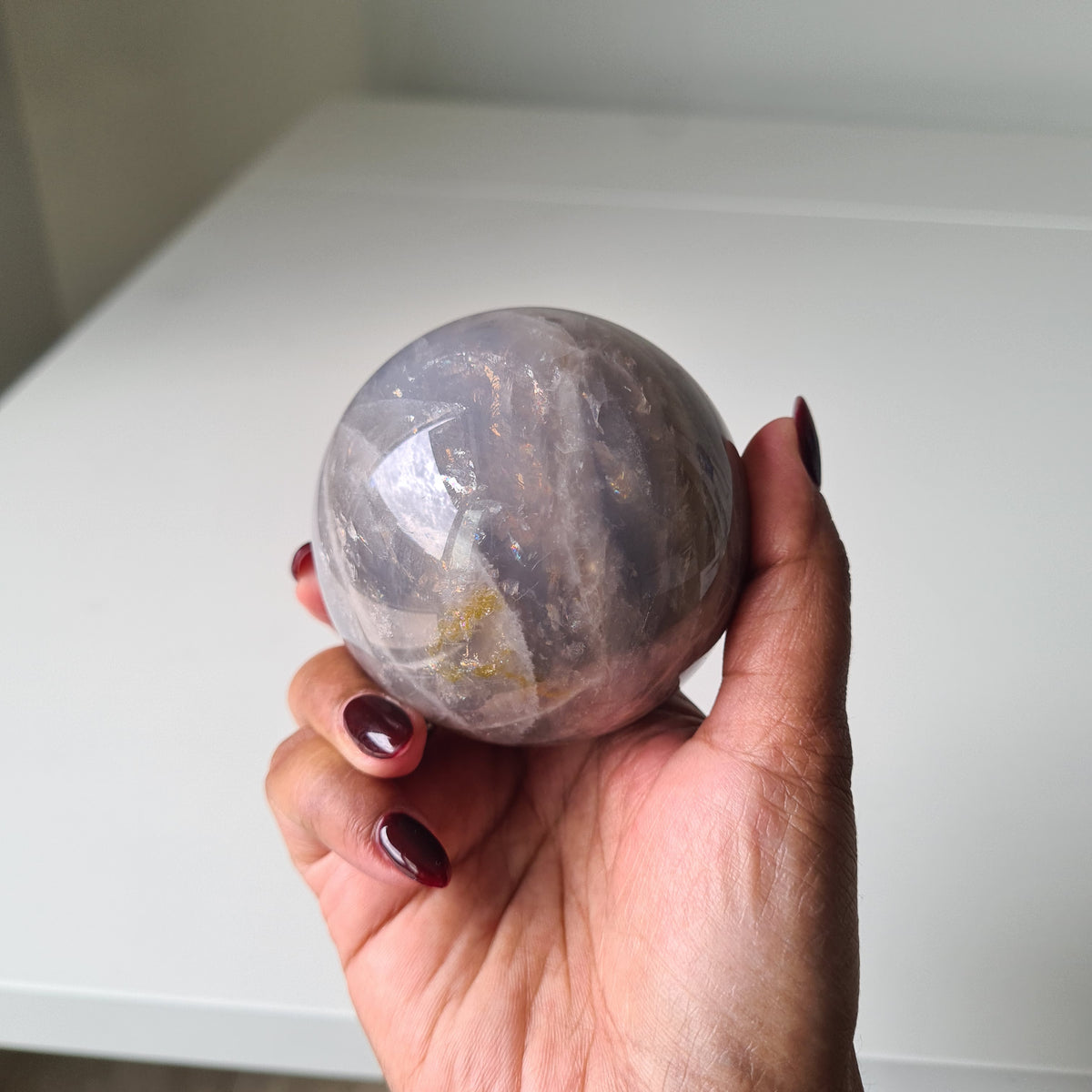 Blue Rose Quartz Crystal | Piece B | 6.6 cm