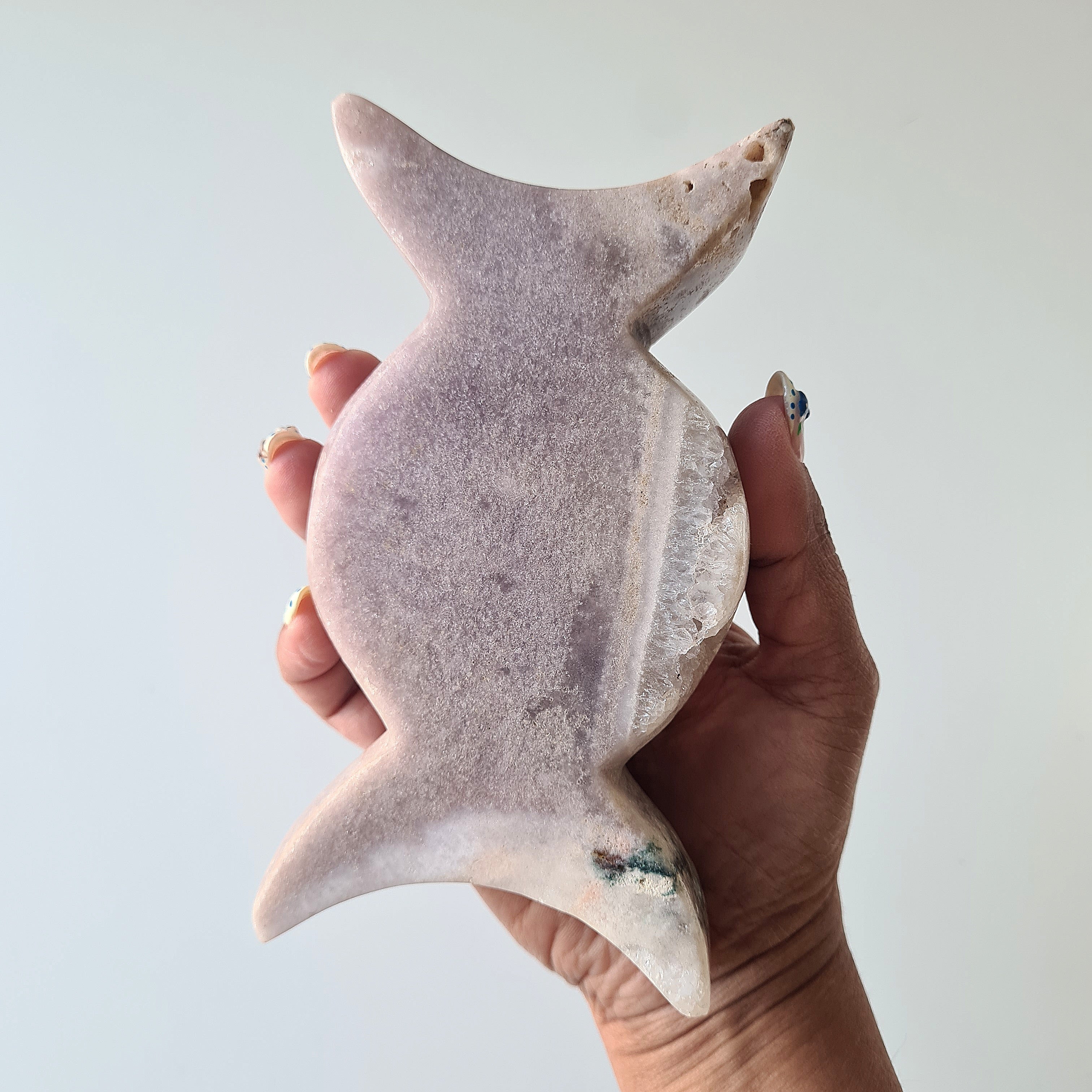 Pink Amethyst Triple Moon | A | 500g | Appx 14 cm