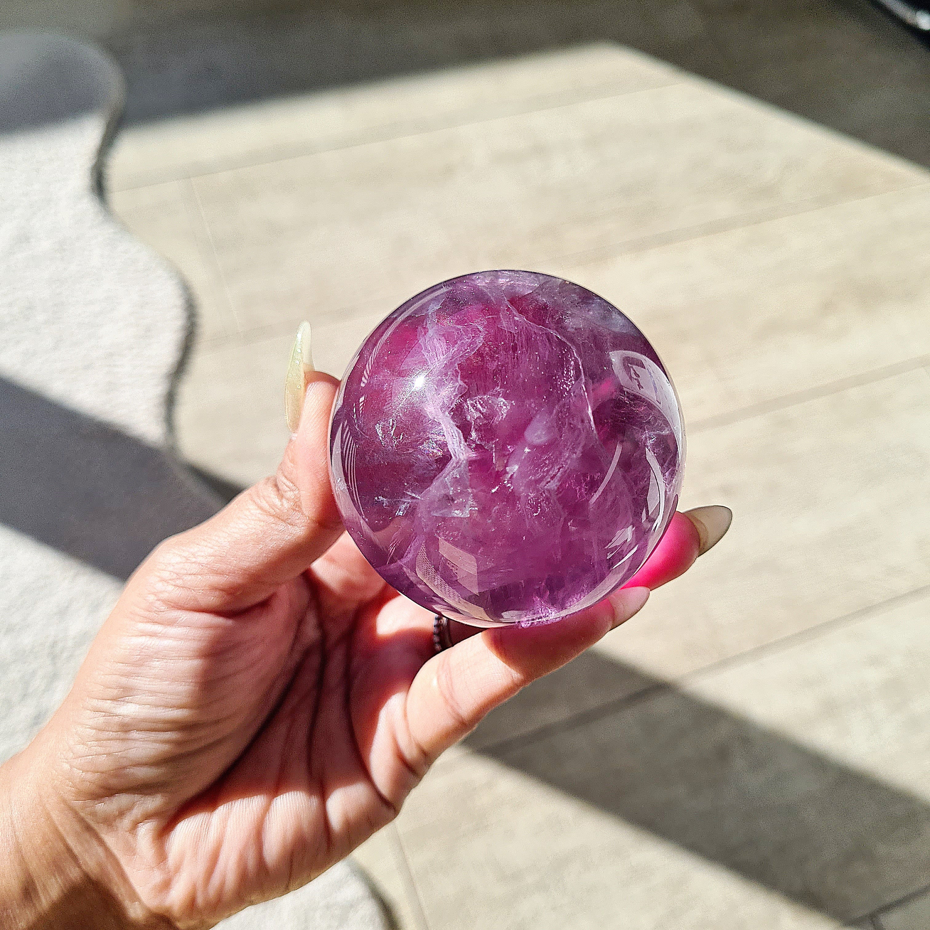 Mermaid & Siren | Purple Fluorite with Stand