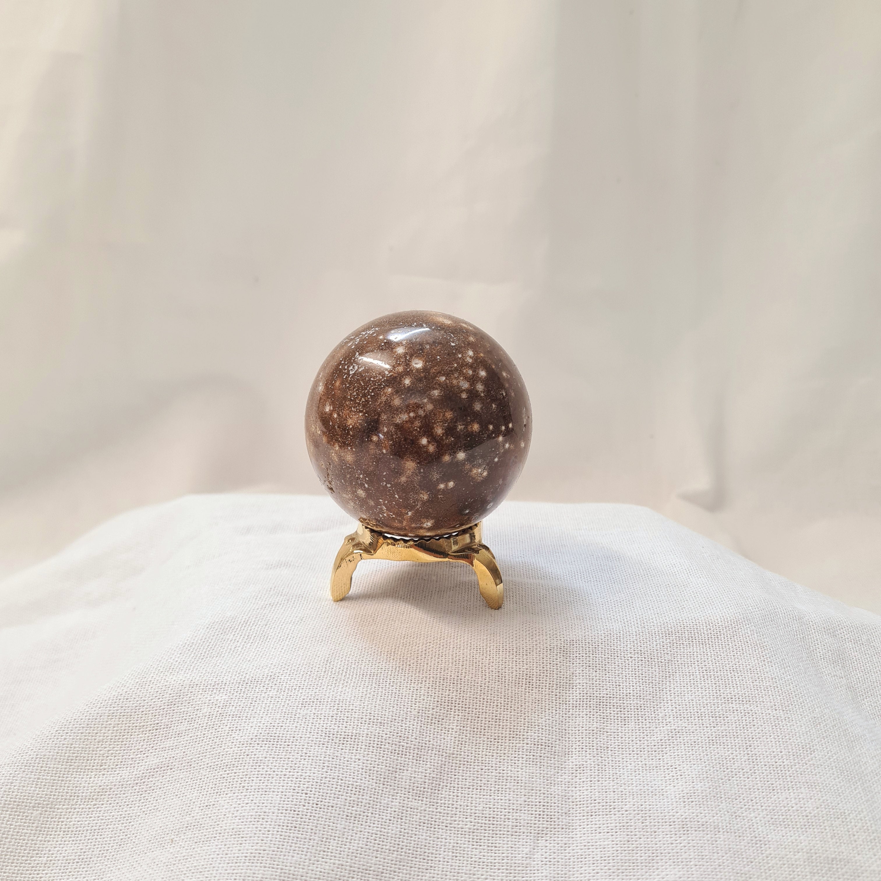 Ocean Jasper Sphere With Stand | B