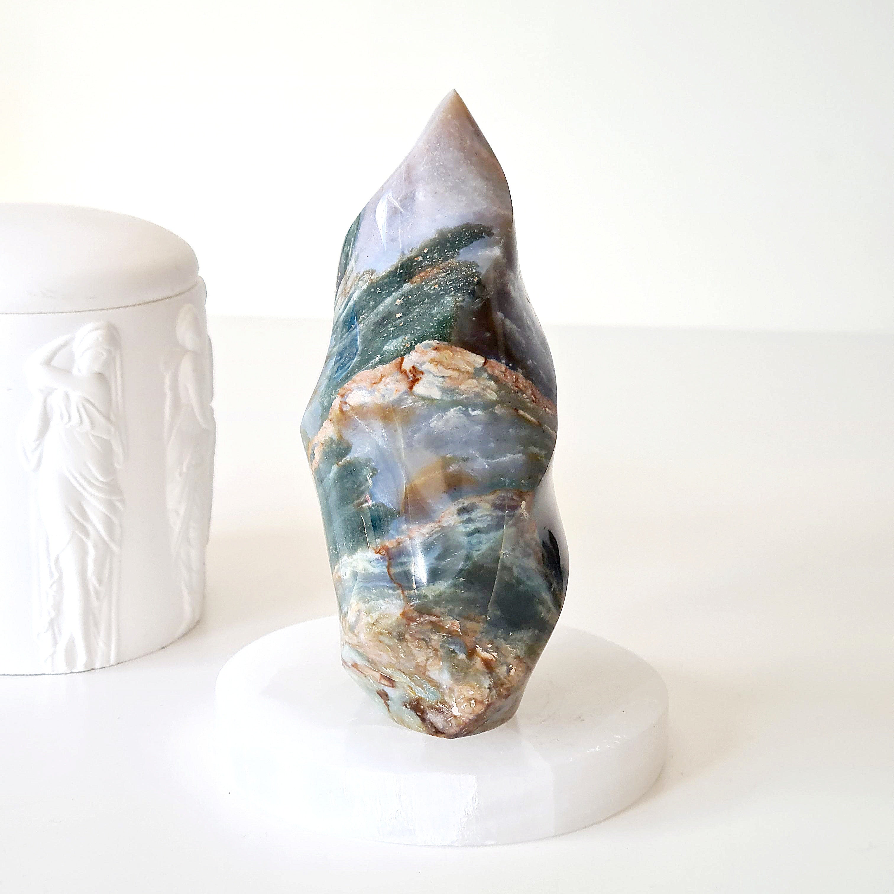 Ocean Jasper Flame | 13.3 cm tall | 618 g