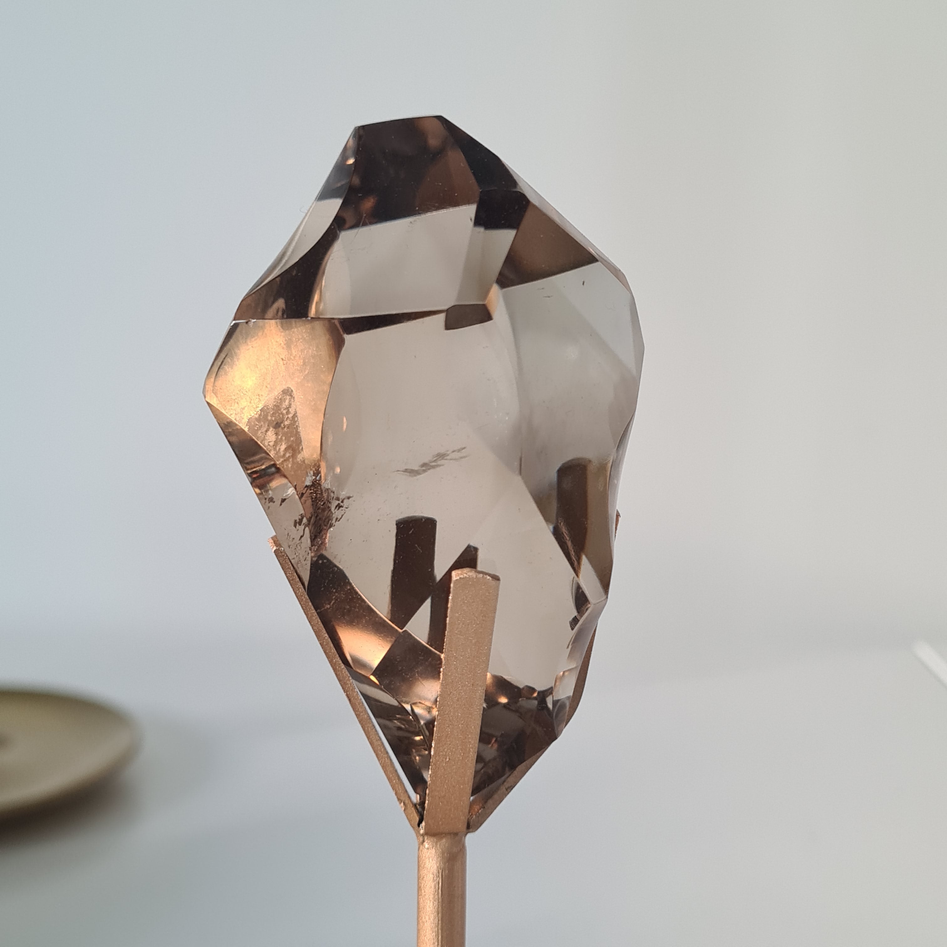 Smokey Quartz Free form on stand | 7.3 cm long Crystal
