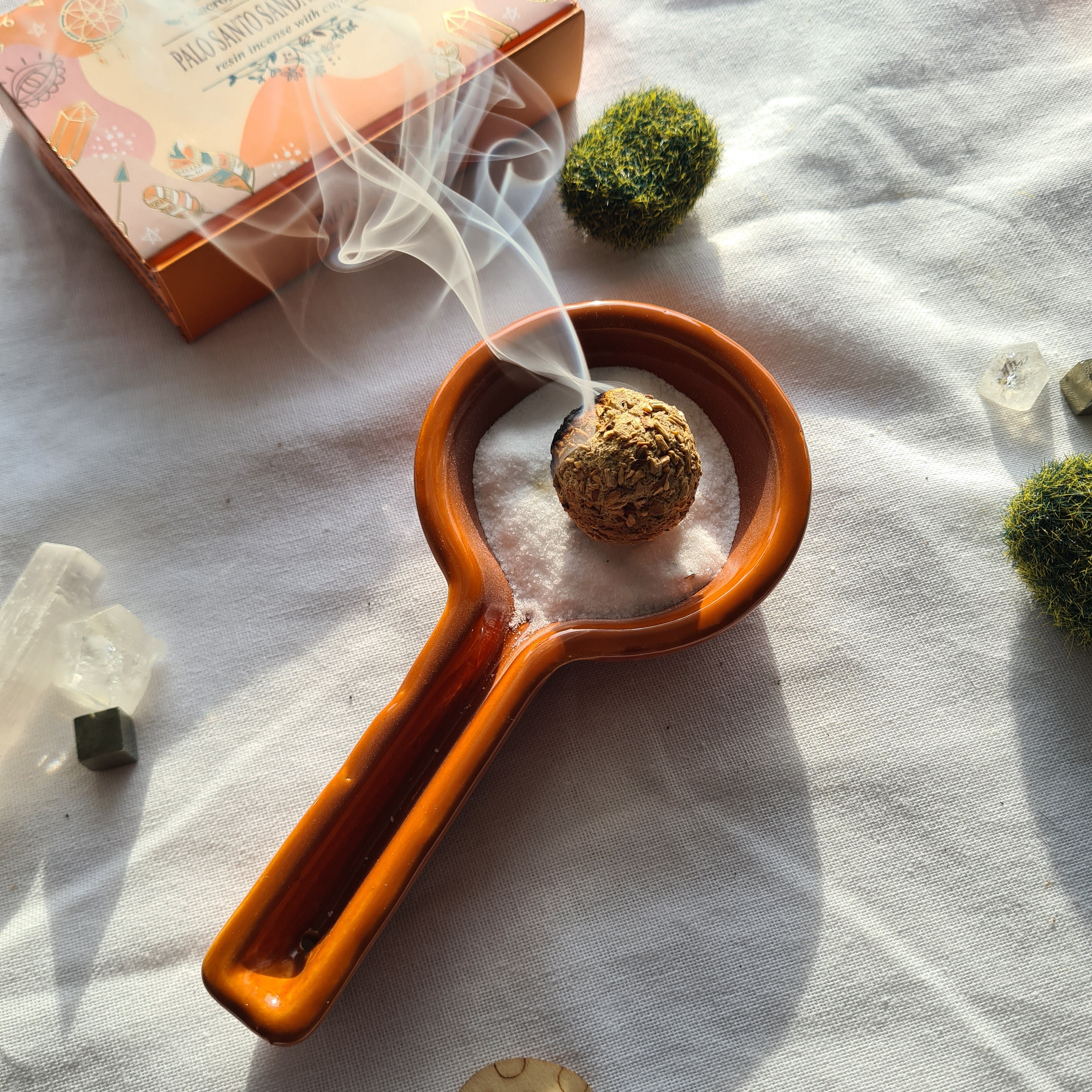 Sacred Flame | Orange Ceramic Burner