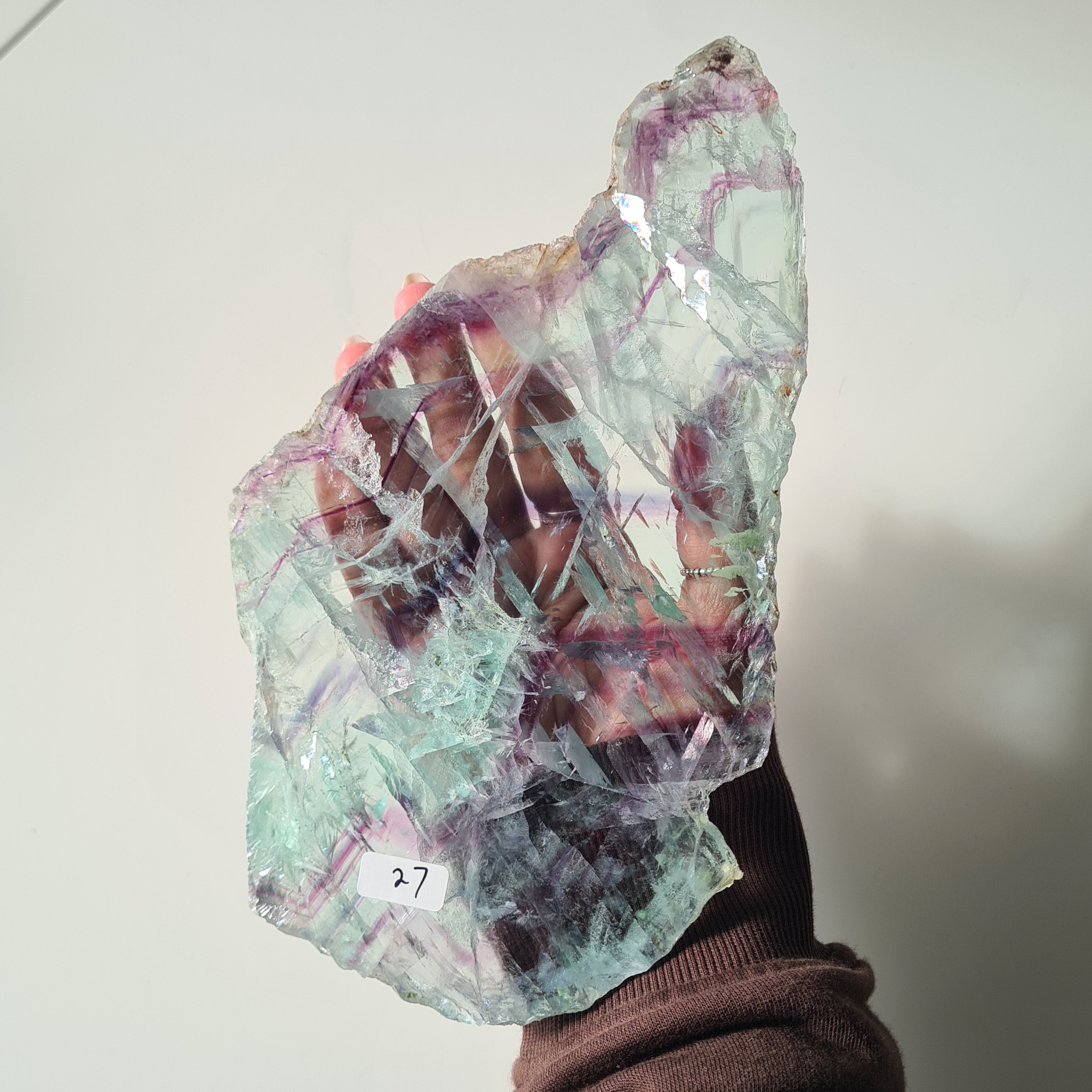 Fluorite Dream Portal On Custom Stand | 33 cm tall with stand