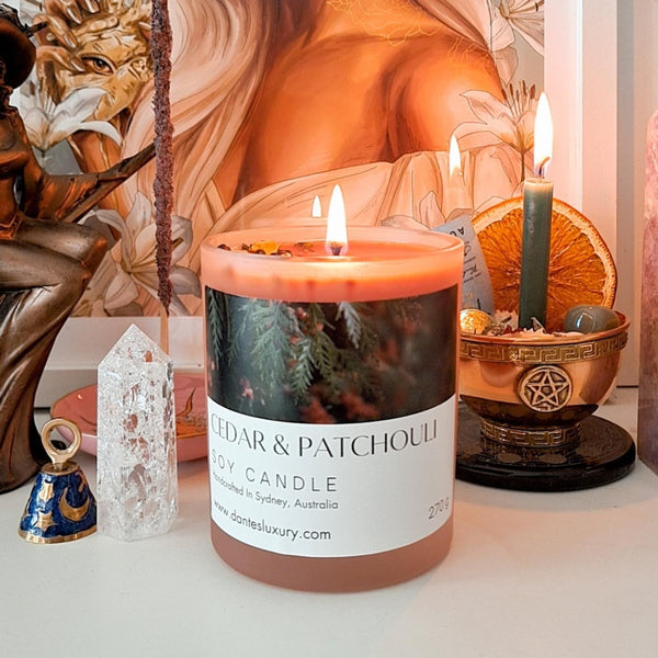 Cedar & Patchouli | Incense Candle