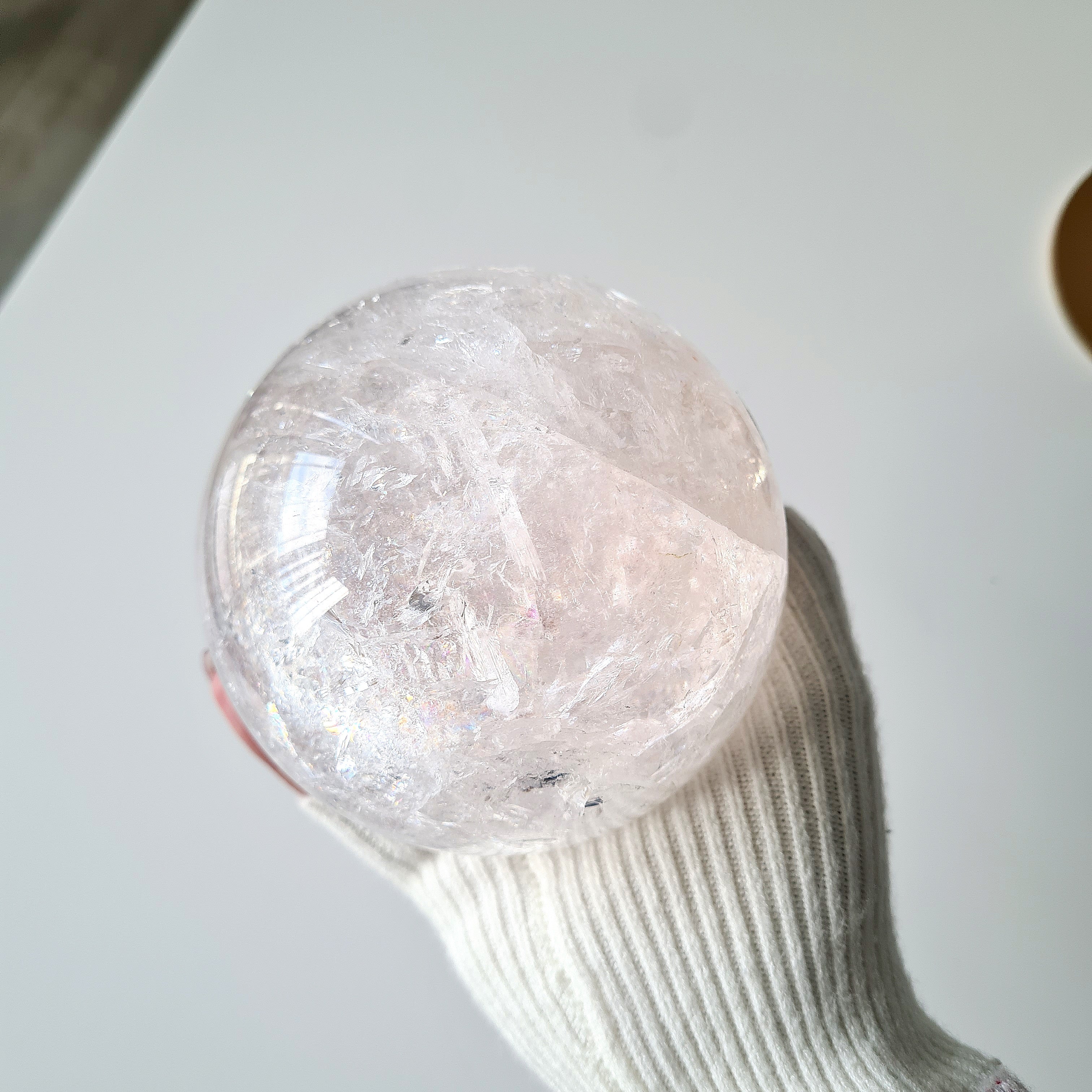 Quartz Sphere With Custom Stand | 1.3 kg | 9.4 cm