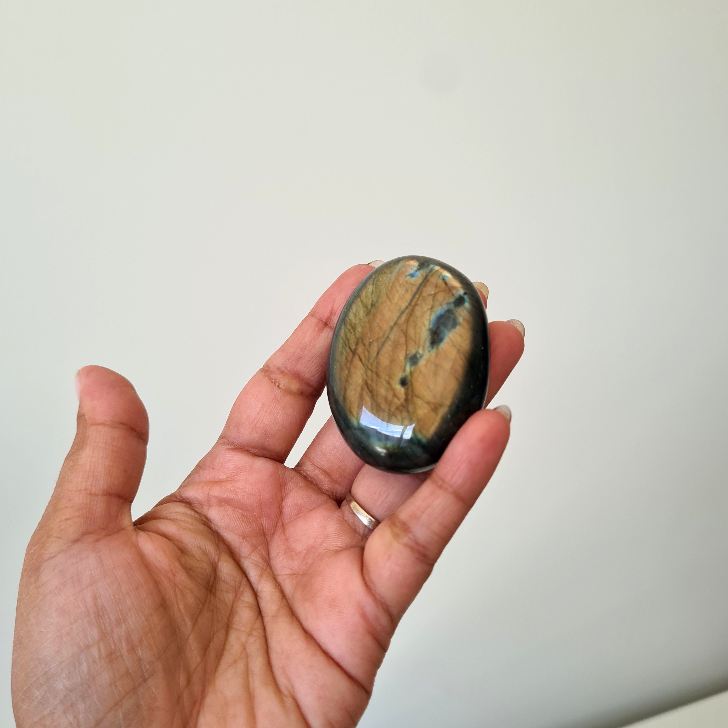 Labradorite Palm Stone | Small
