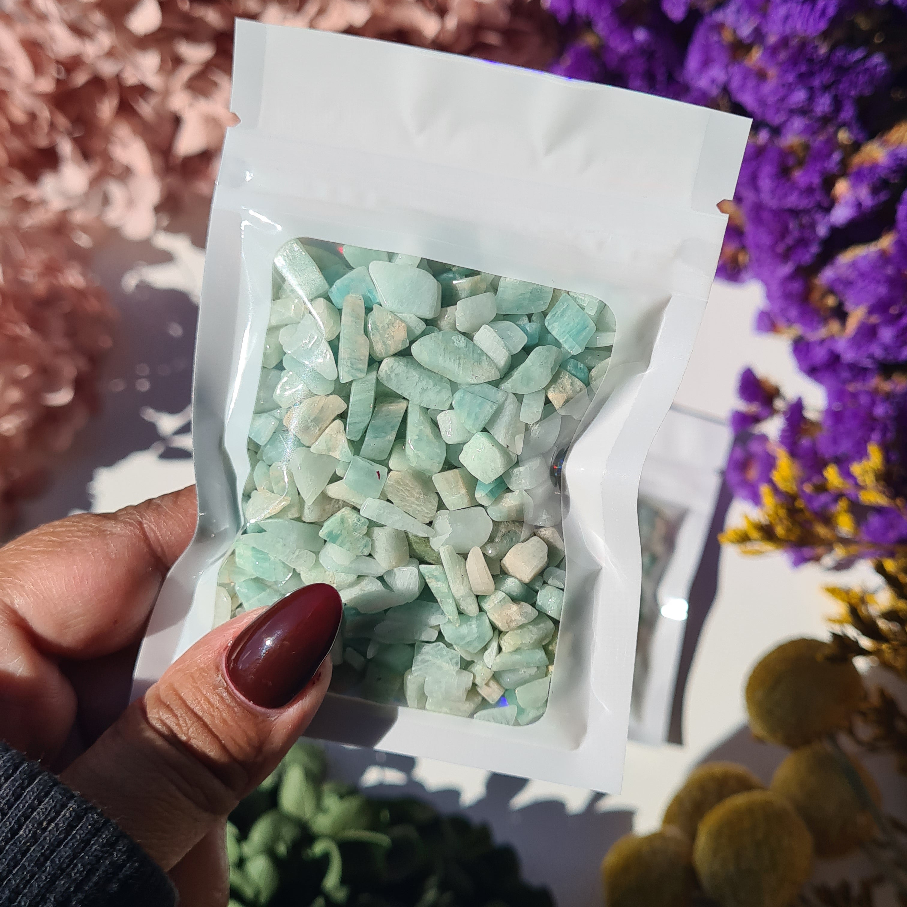 Amazonite Crystal Chips | Manifestation | 40 g