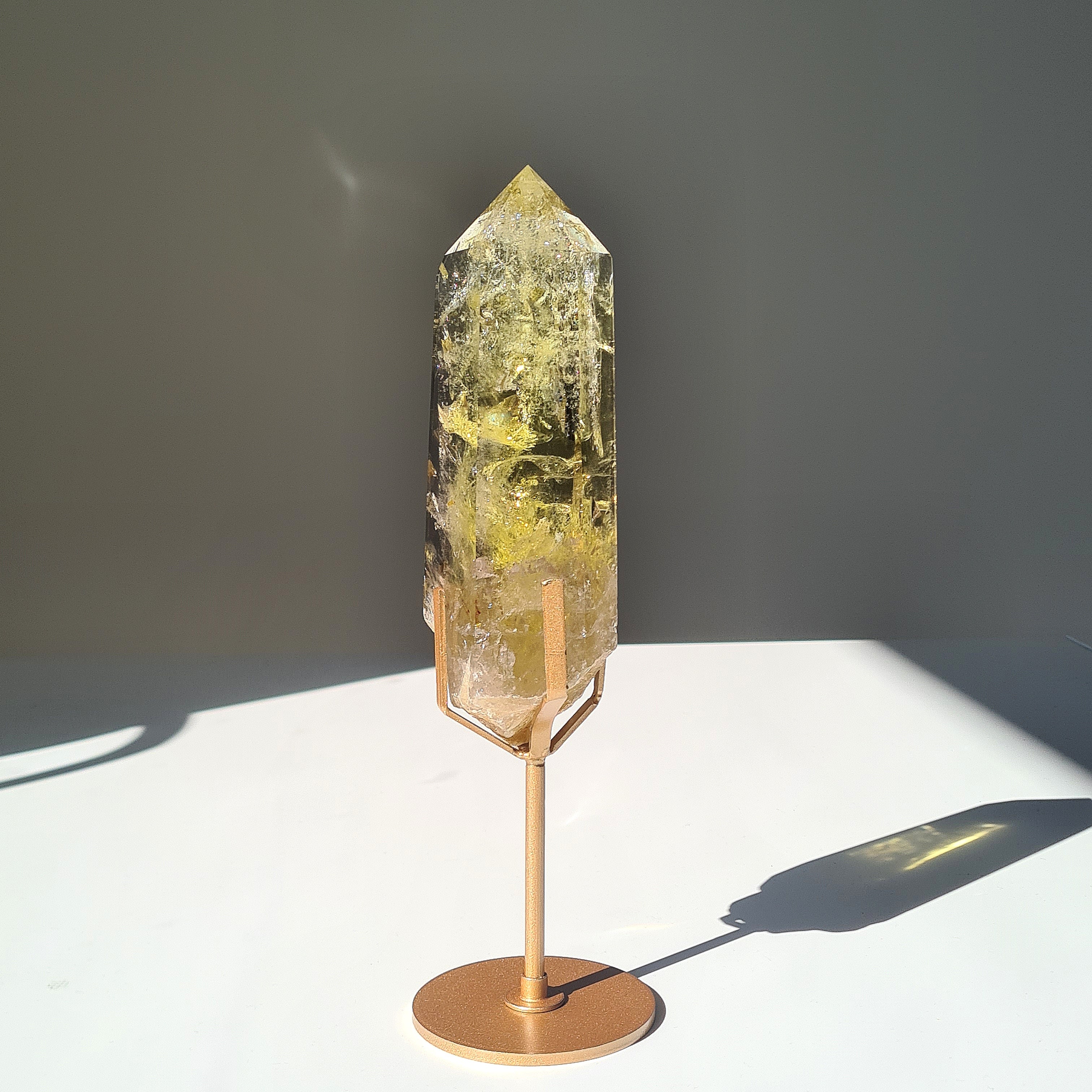 Citrine on stand | 23.5 cm tall with stand