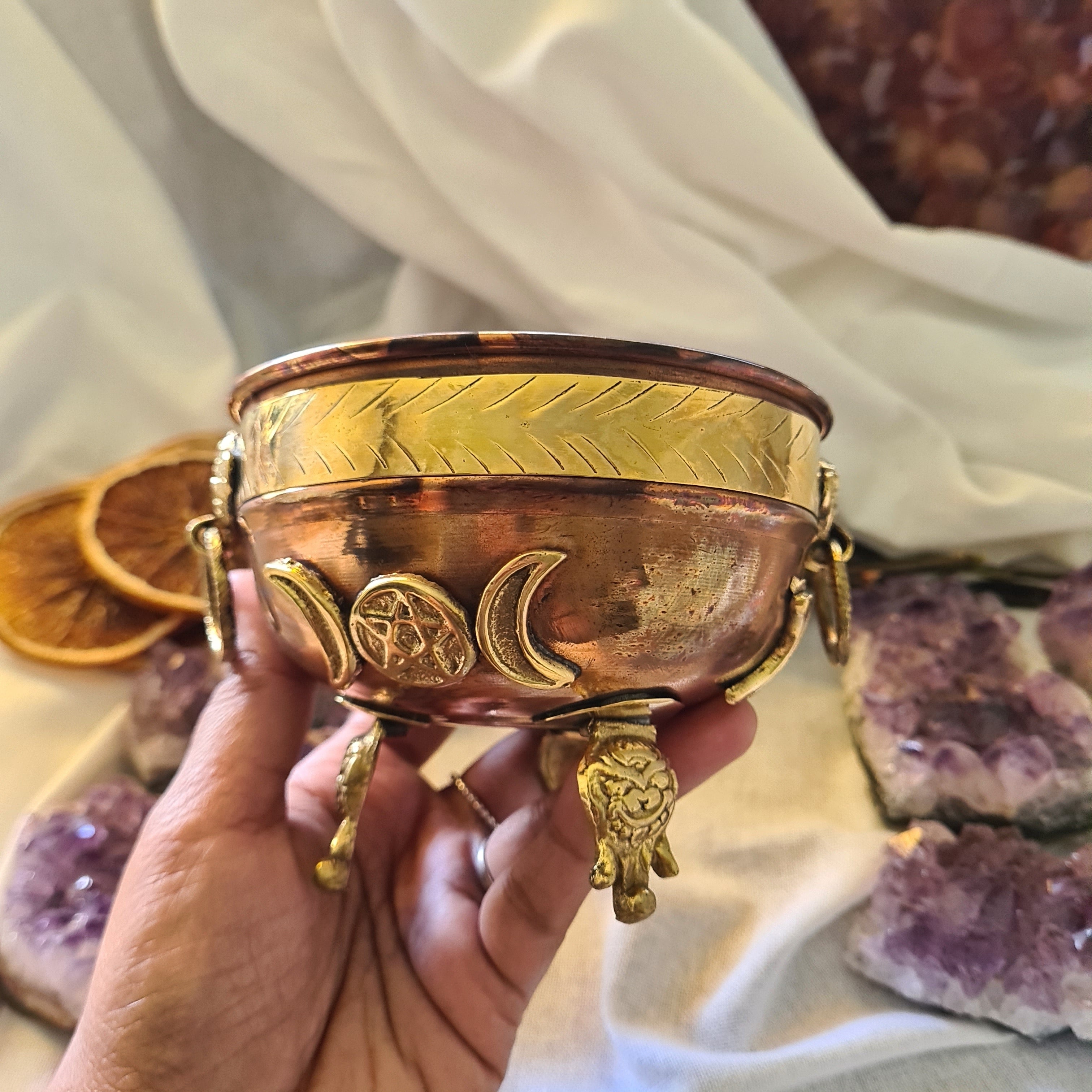 Triple Moon Copper Bowl | Bowl Only